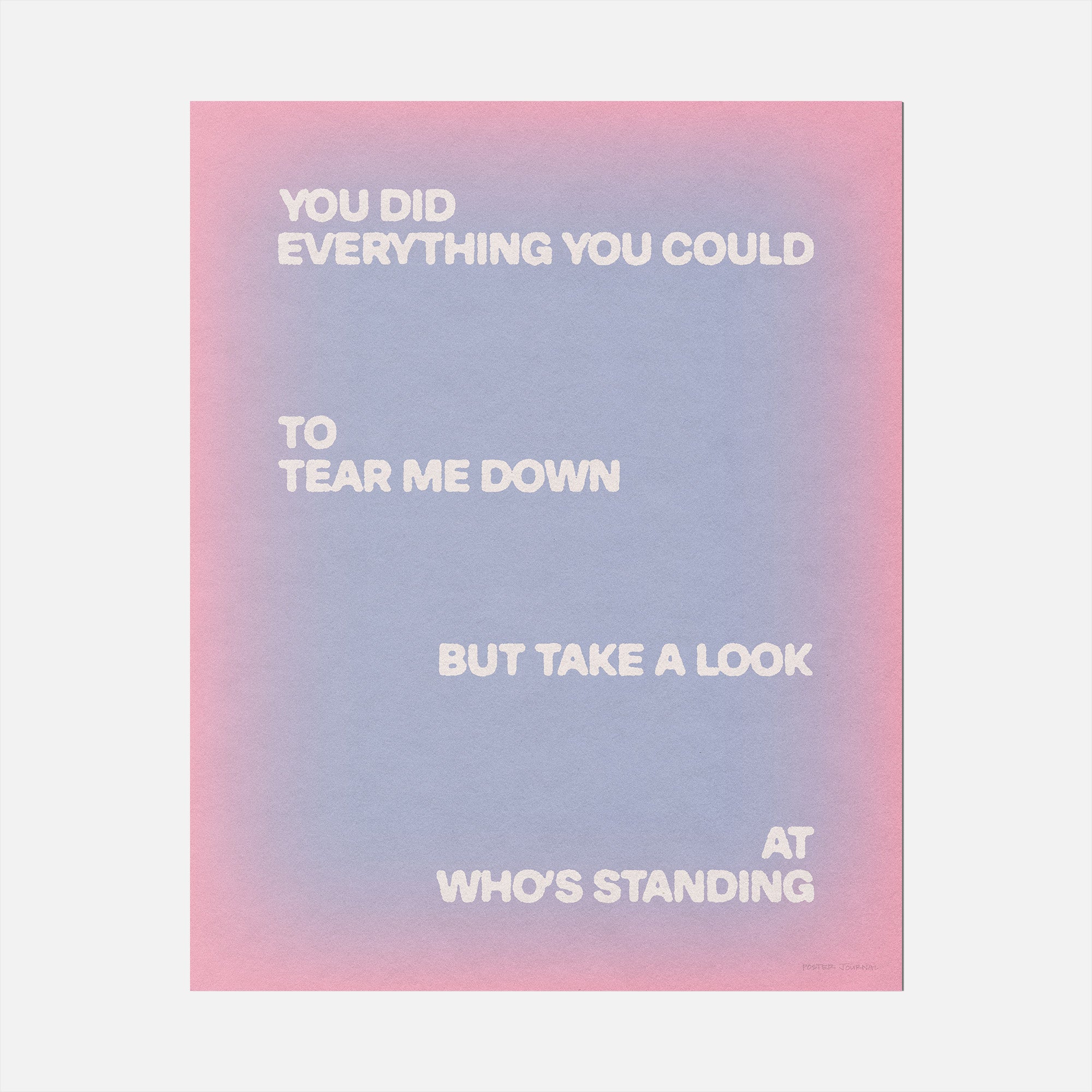 STANDING PRINT