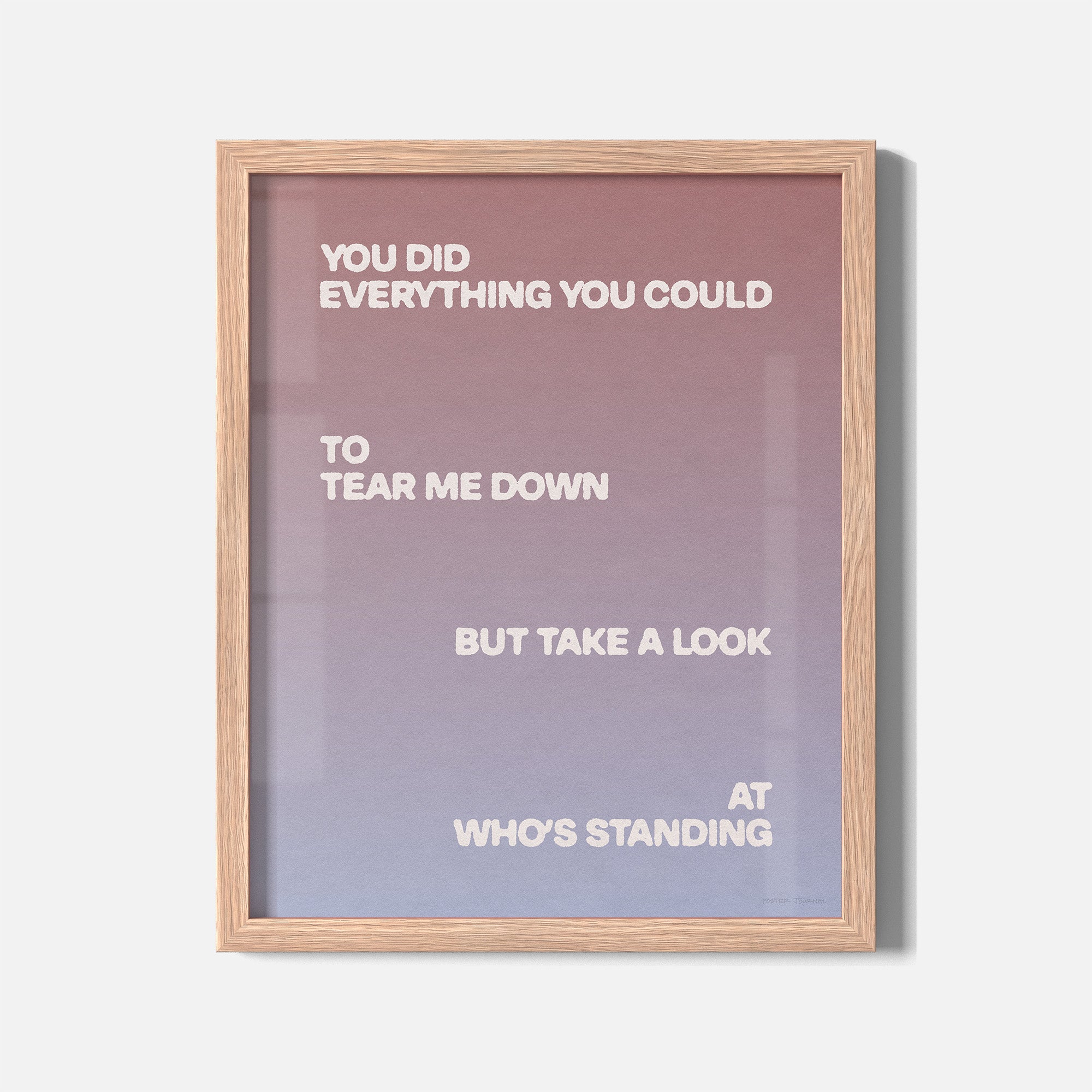 STANDING PRINT