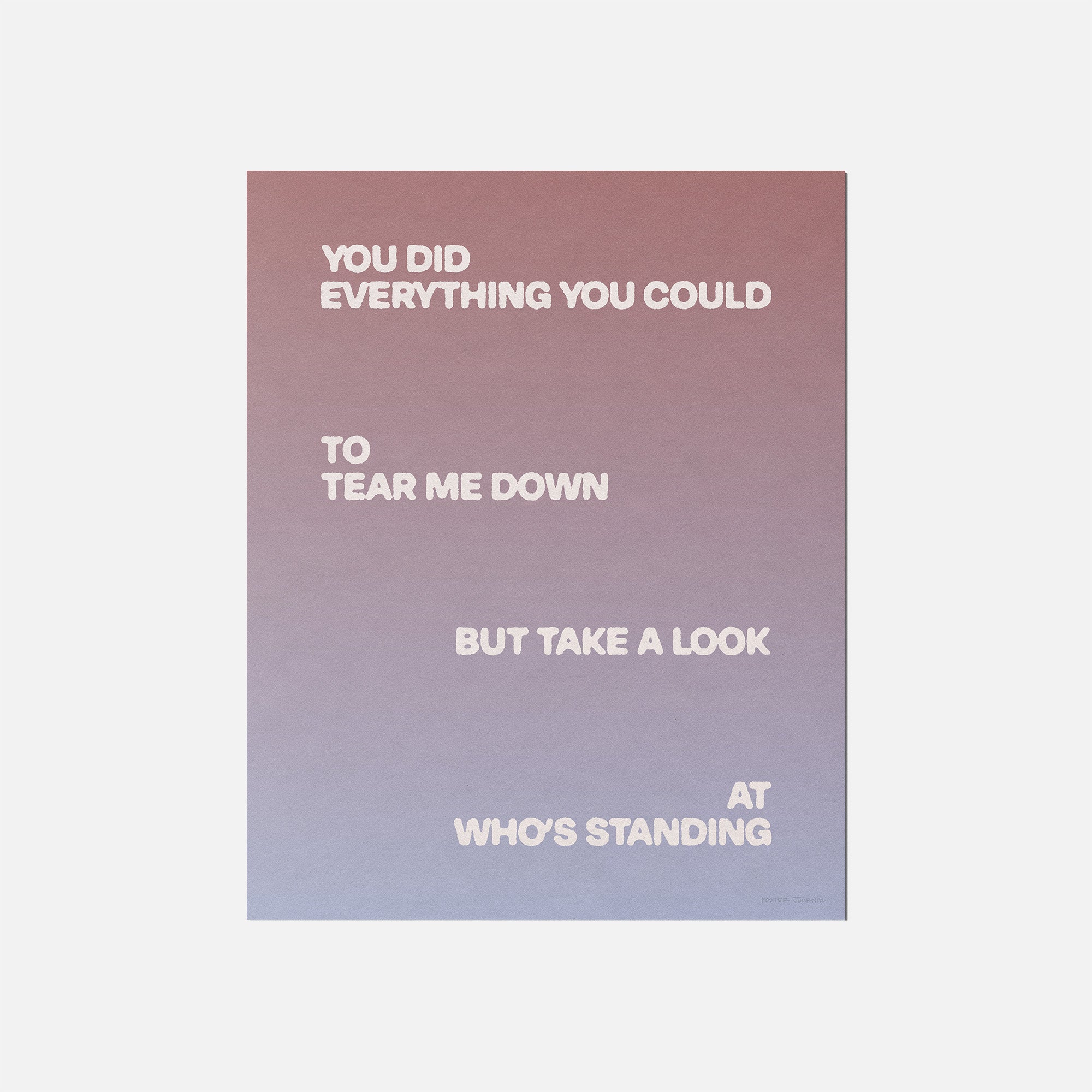 STANDING PRINT