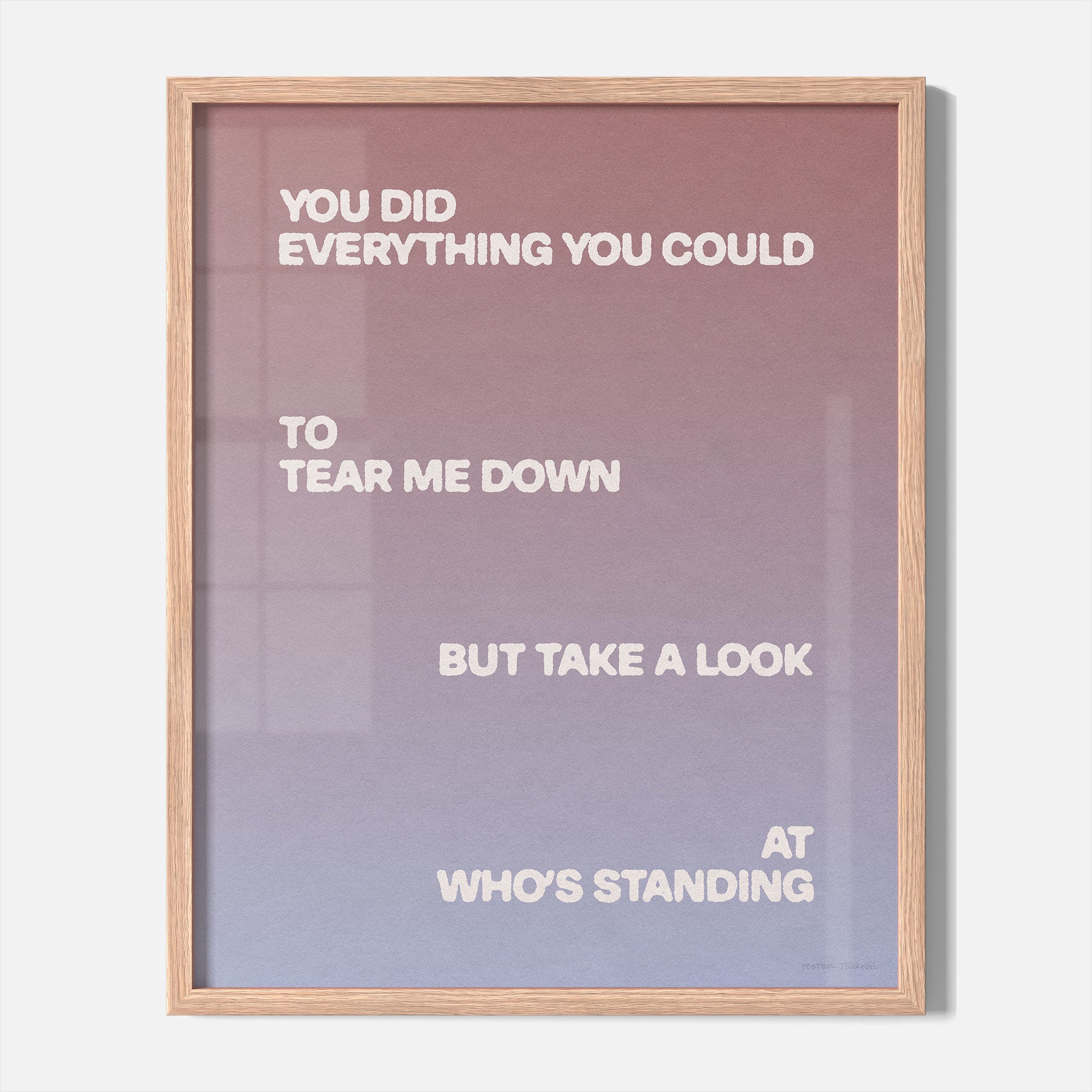 STANDING PRINT