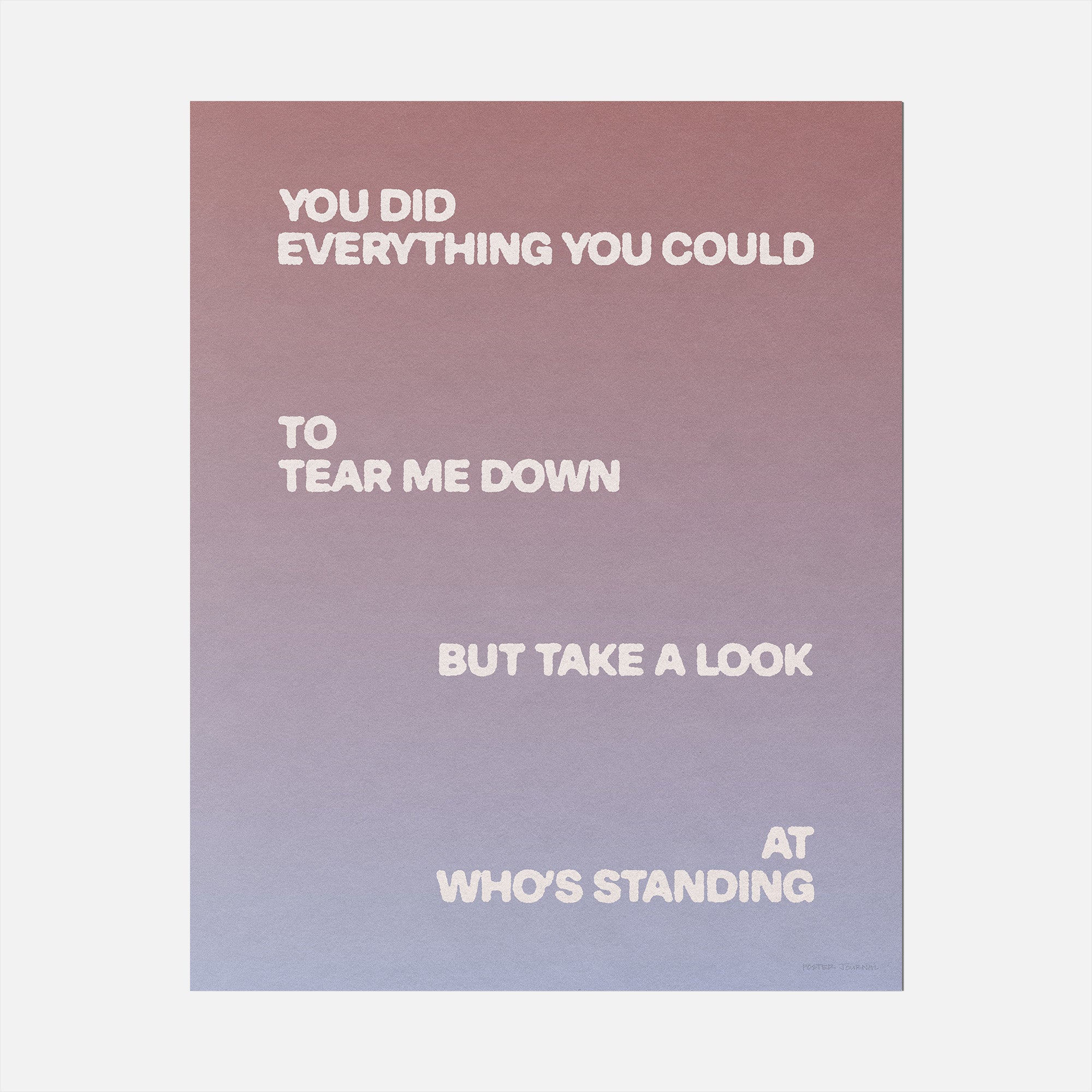 STANDING PRINT