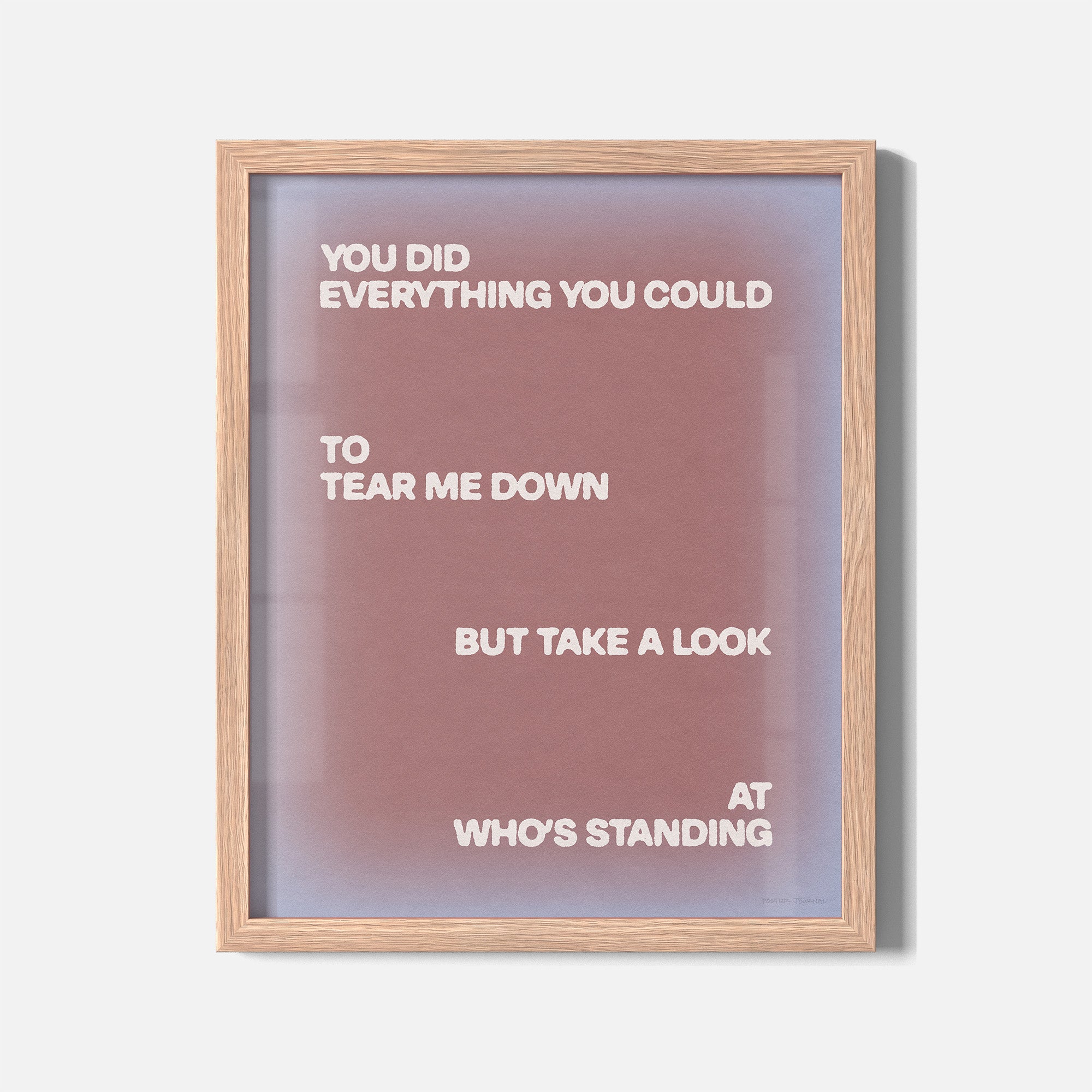 STANDING PRINT