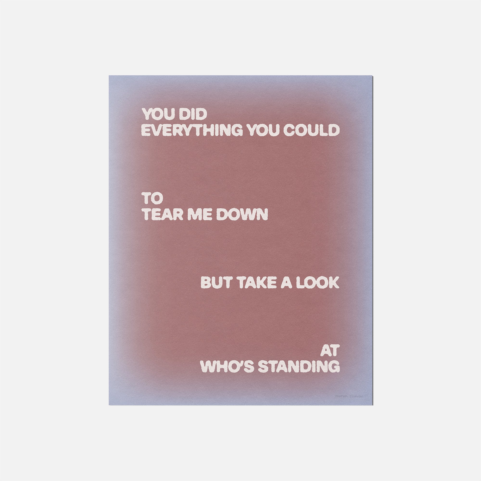 STANDING PRINT
