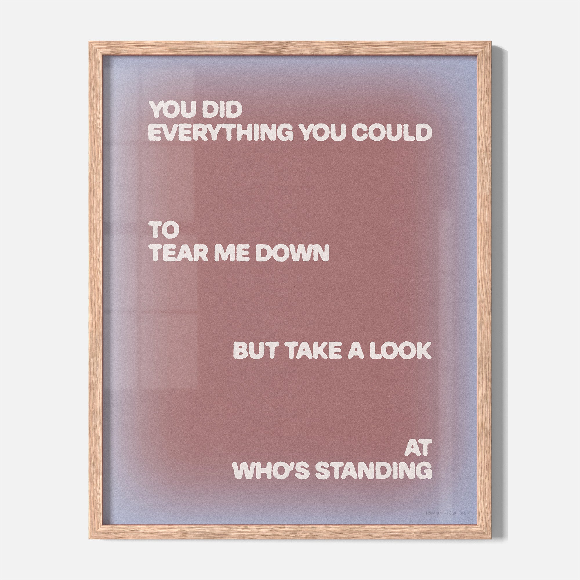 STANDING PRINT
