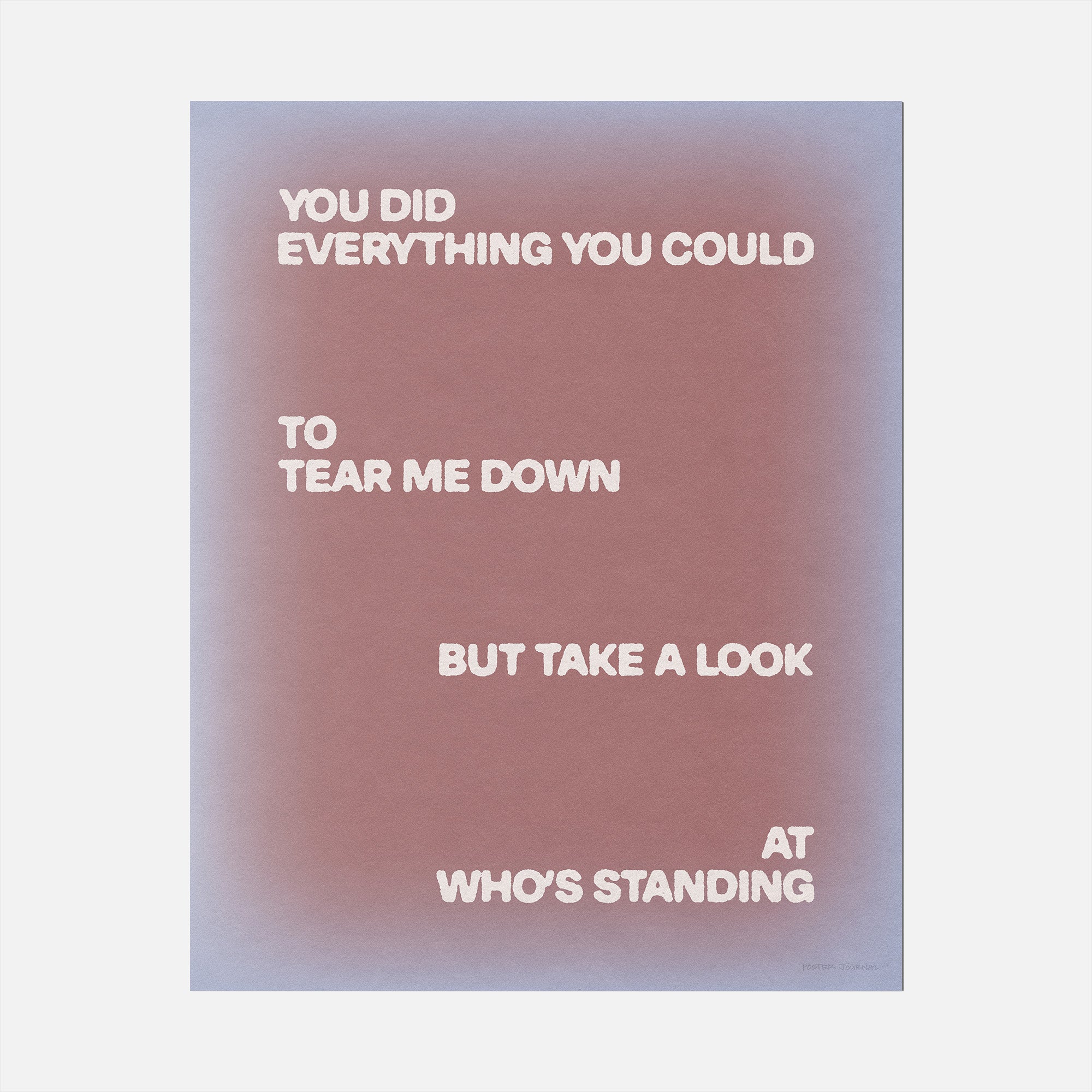 STANDING PRINT