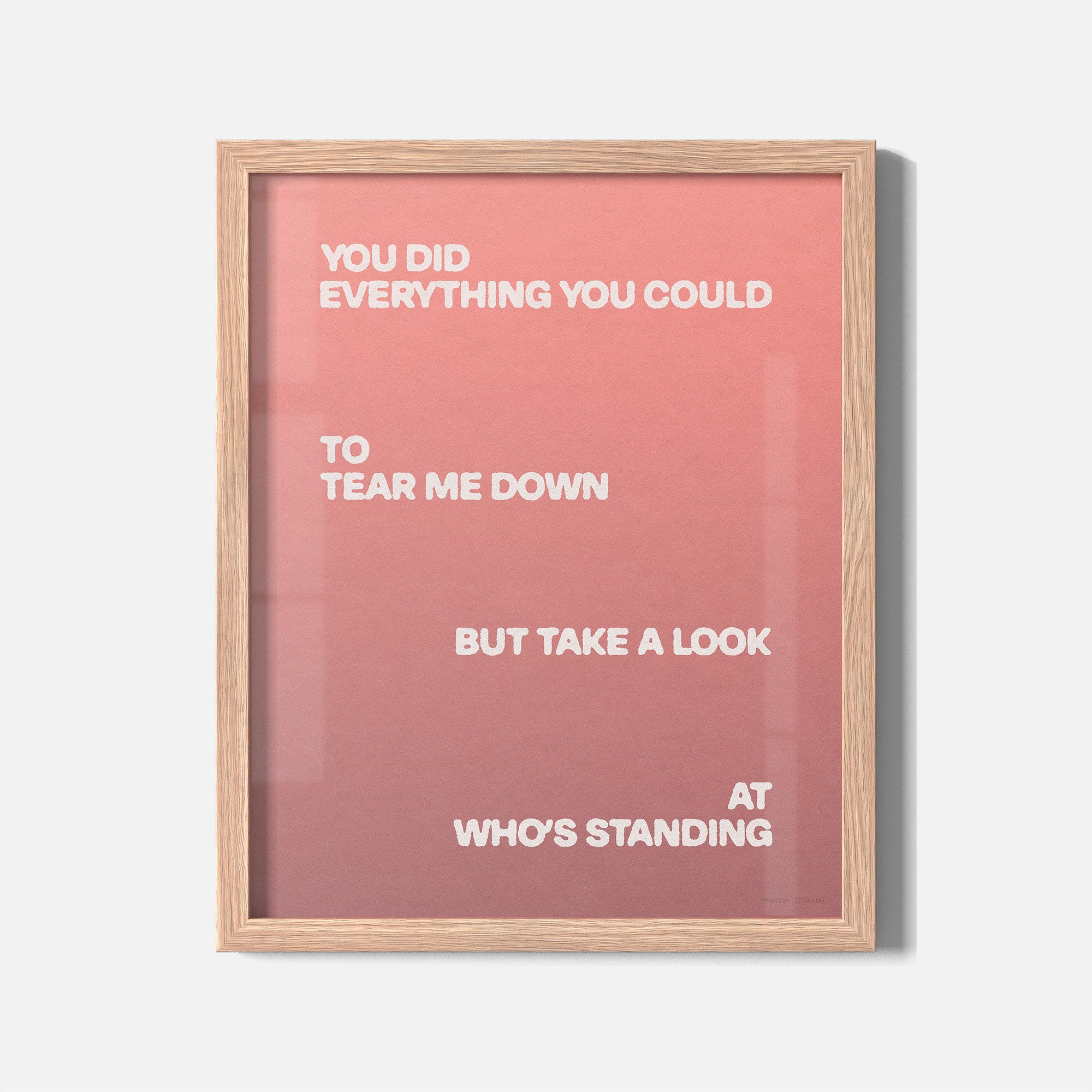 STANDING PRINT