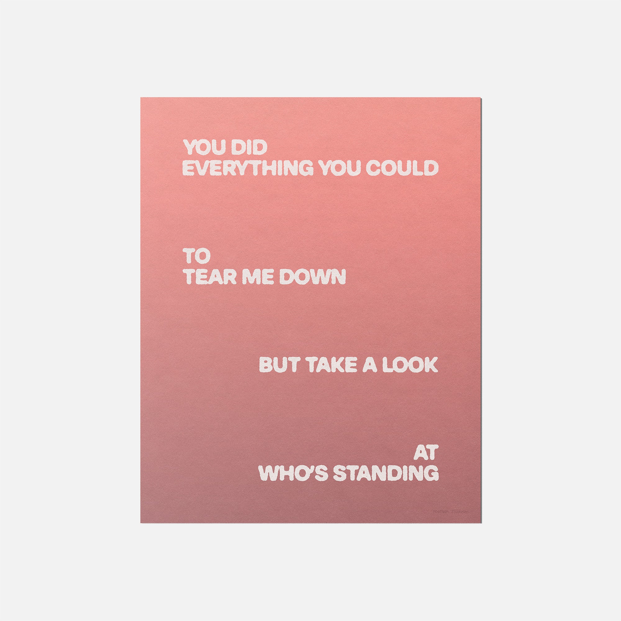 STANDING PRINT