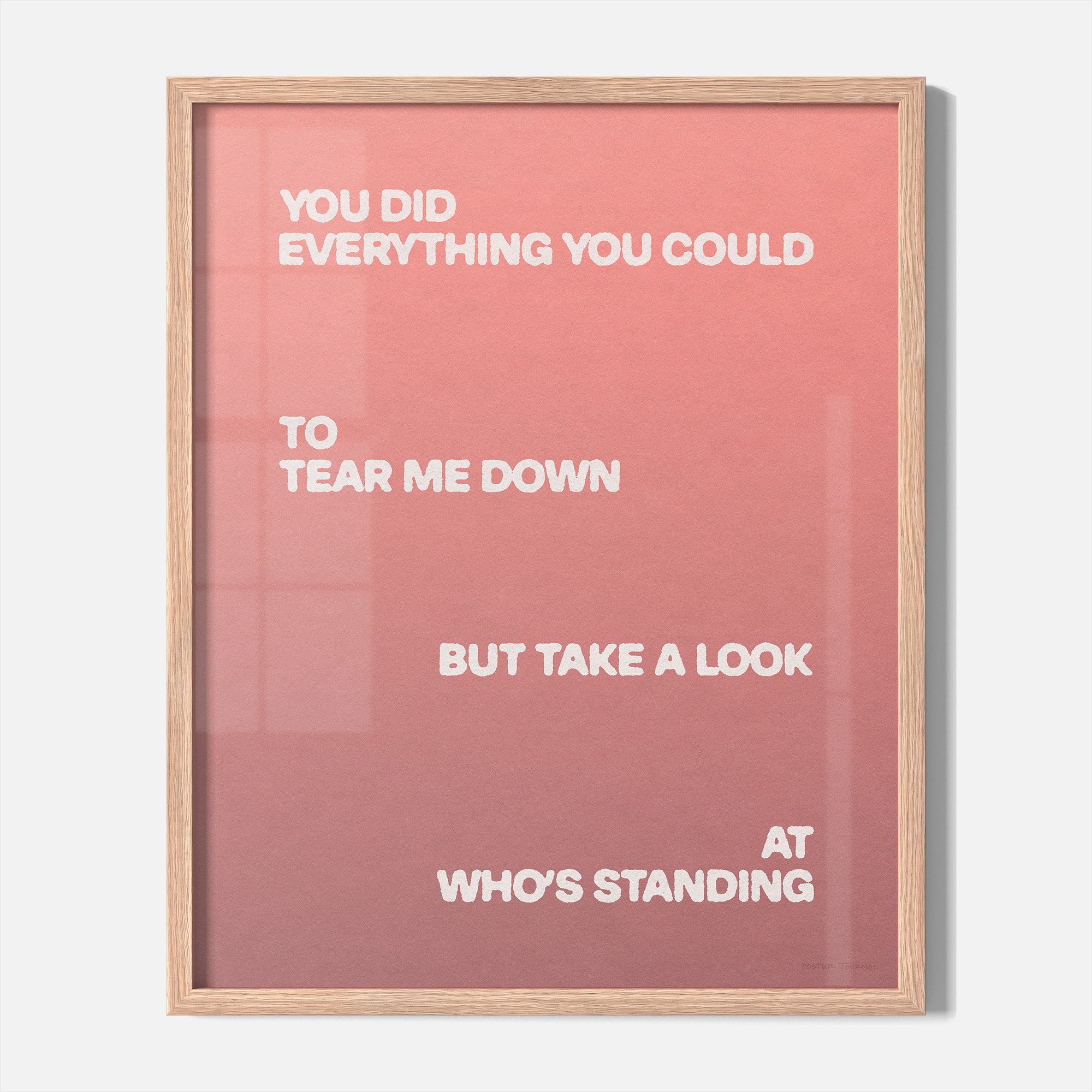 STANDING PRINT