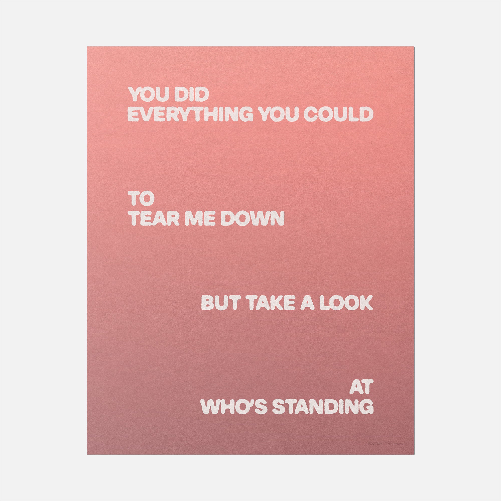 STANDING PRINT