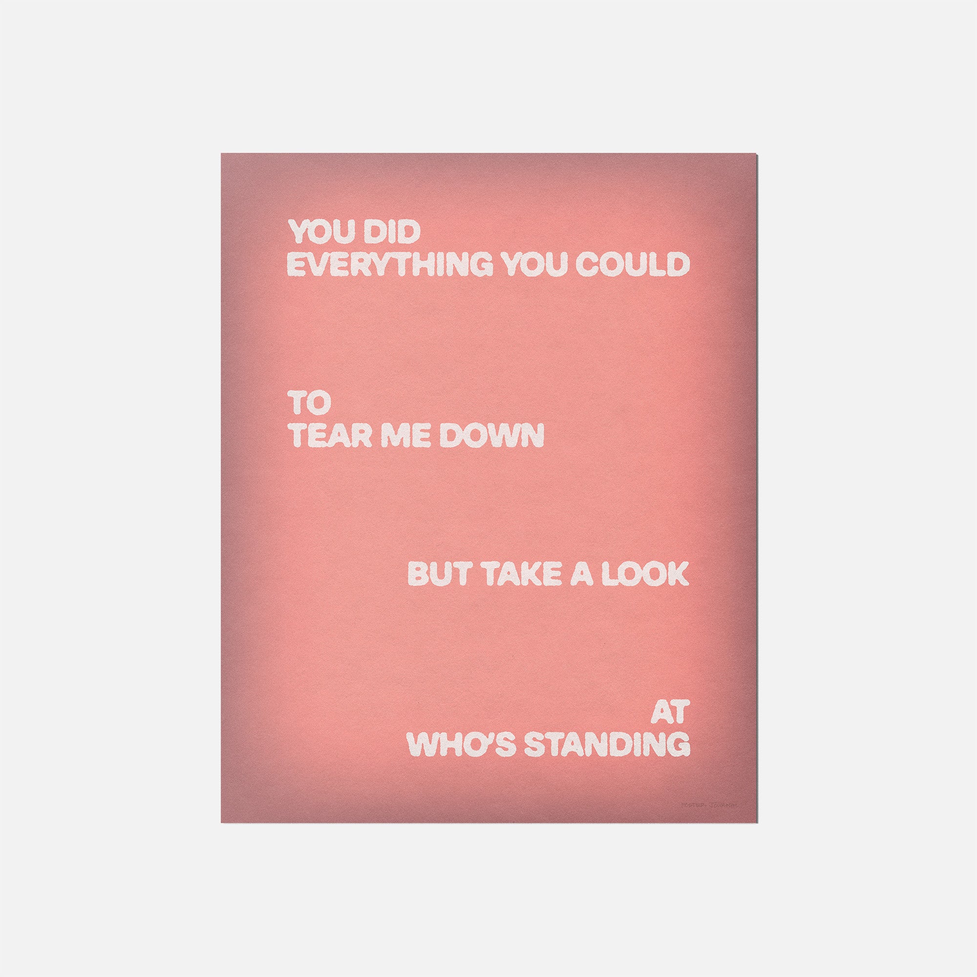 STANDING PRINT