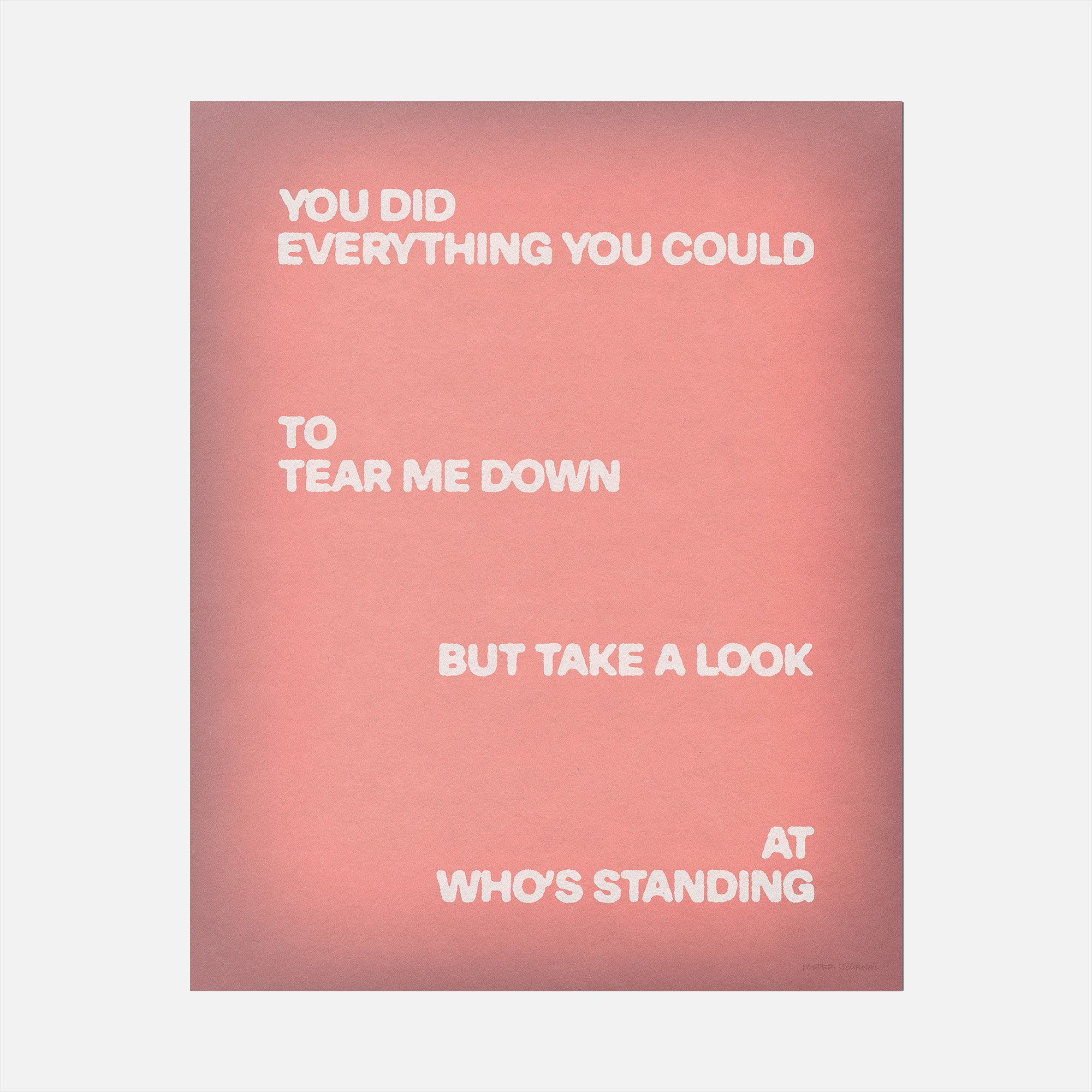 STANDING PRINT