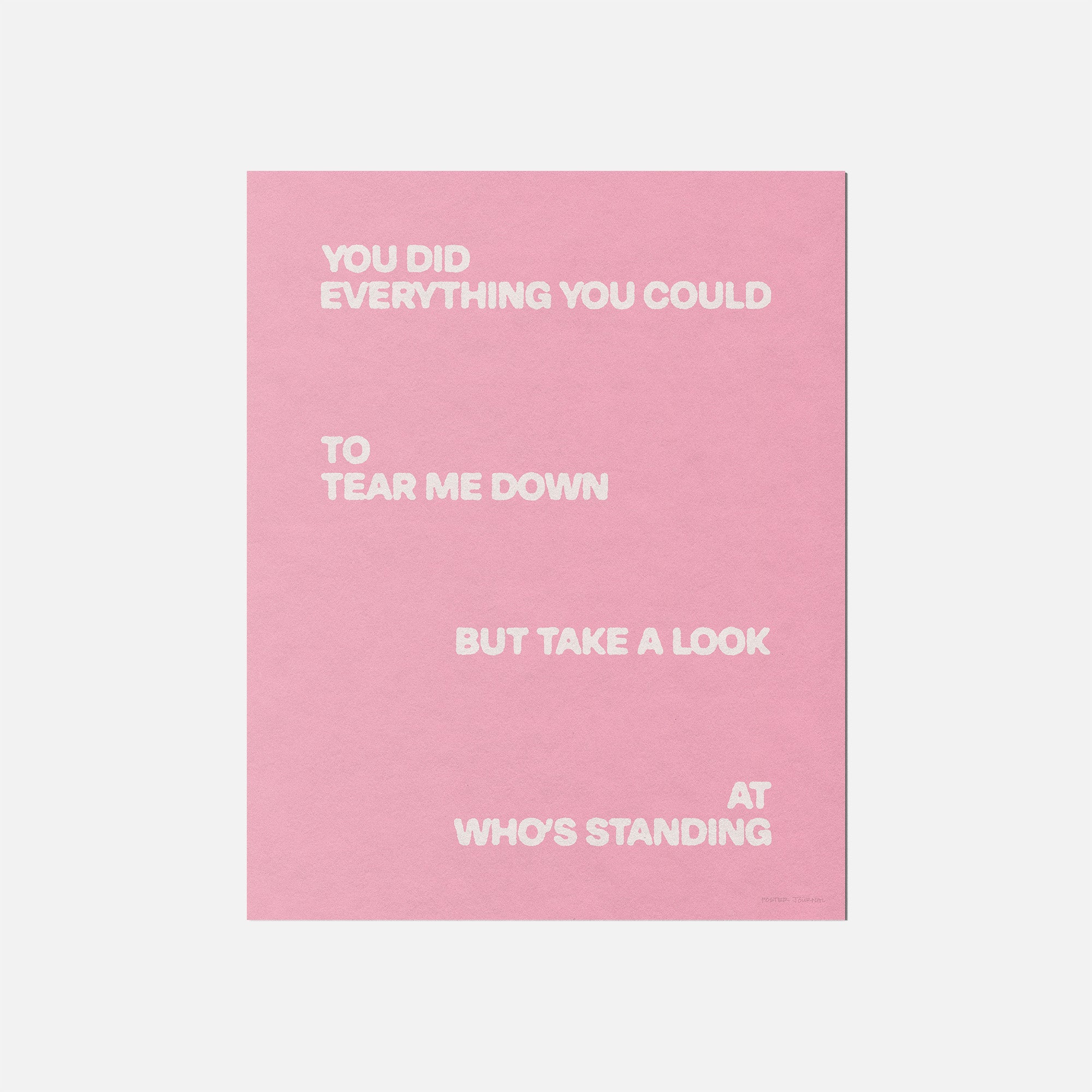 STANDING PRINT