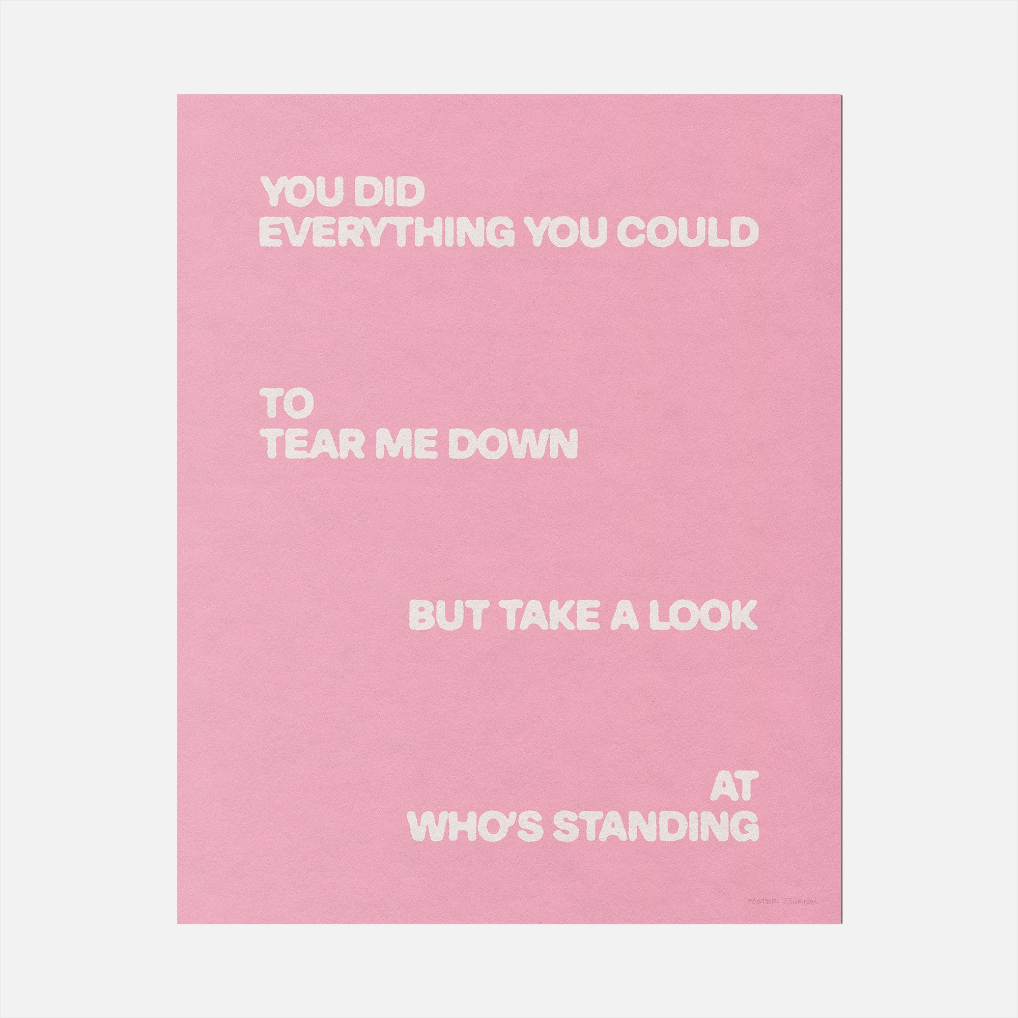 STANDING PRINT