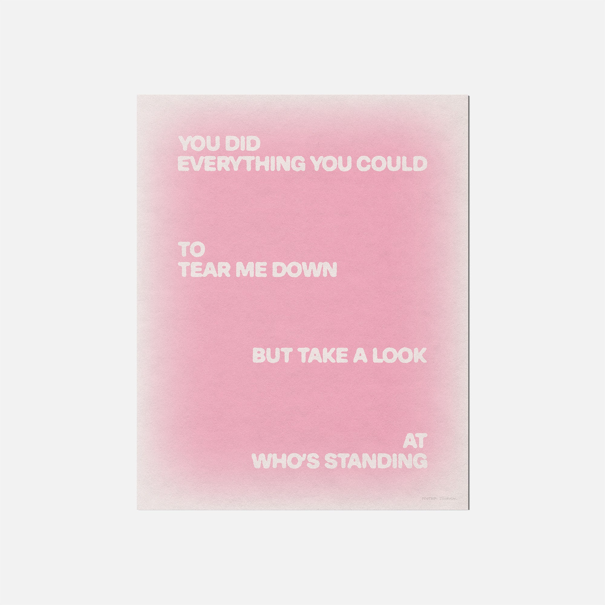 STANDING PRINT
