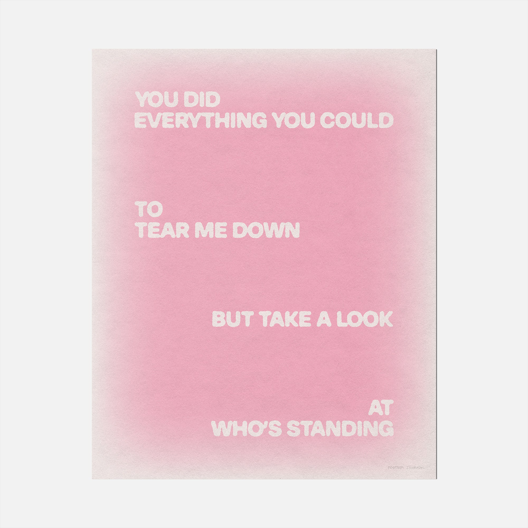 STANDING PRINT