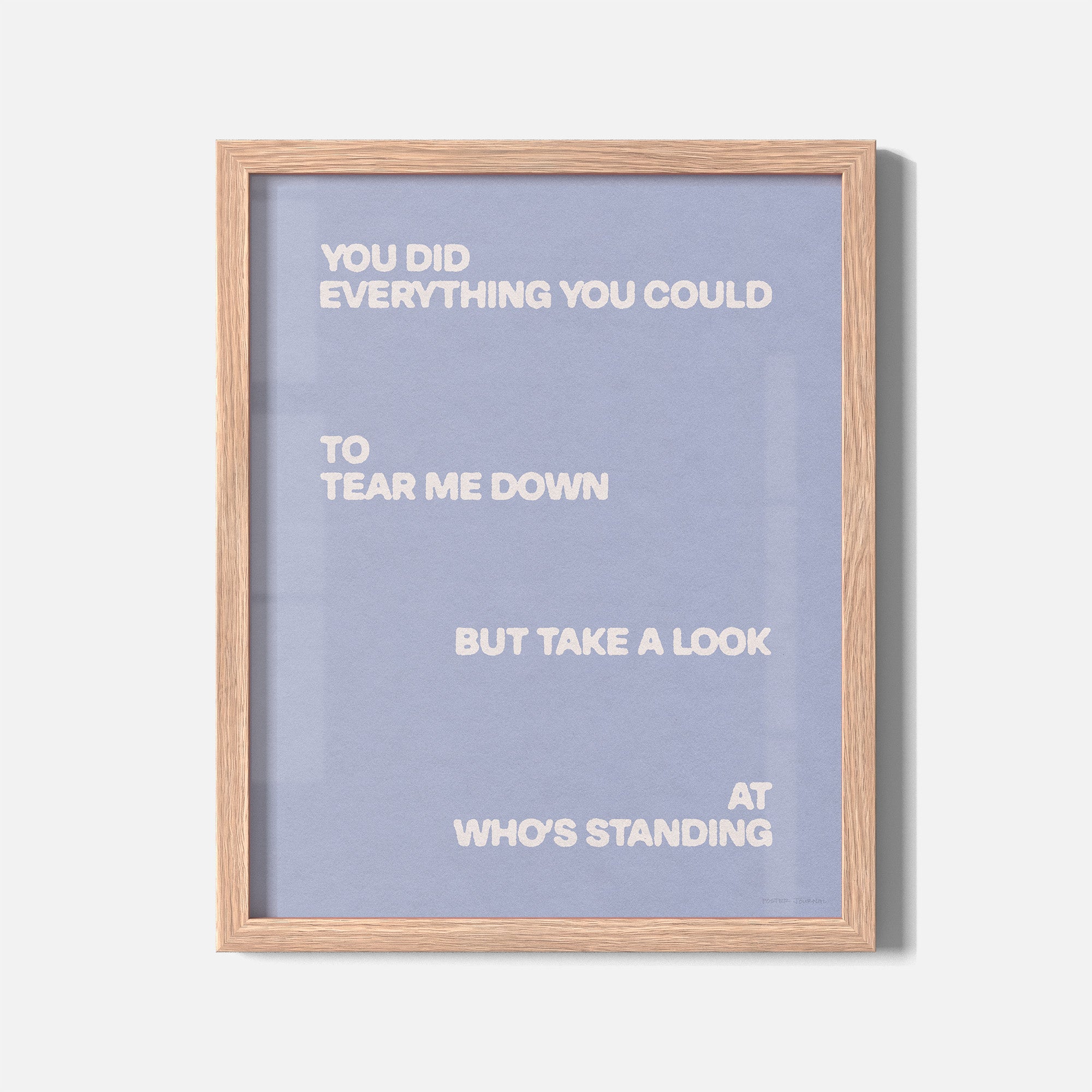 STANDING PRINT