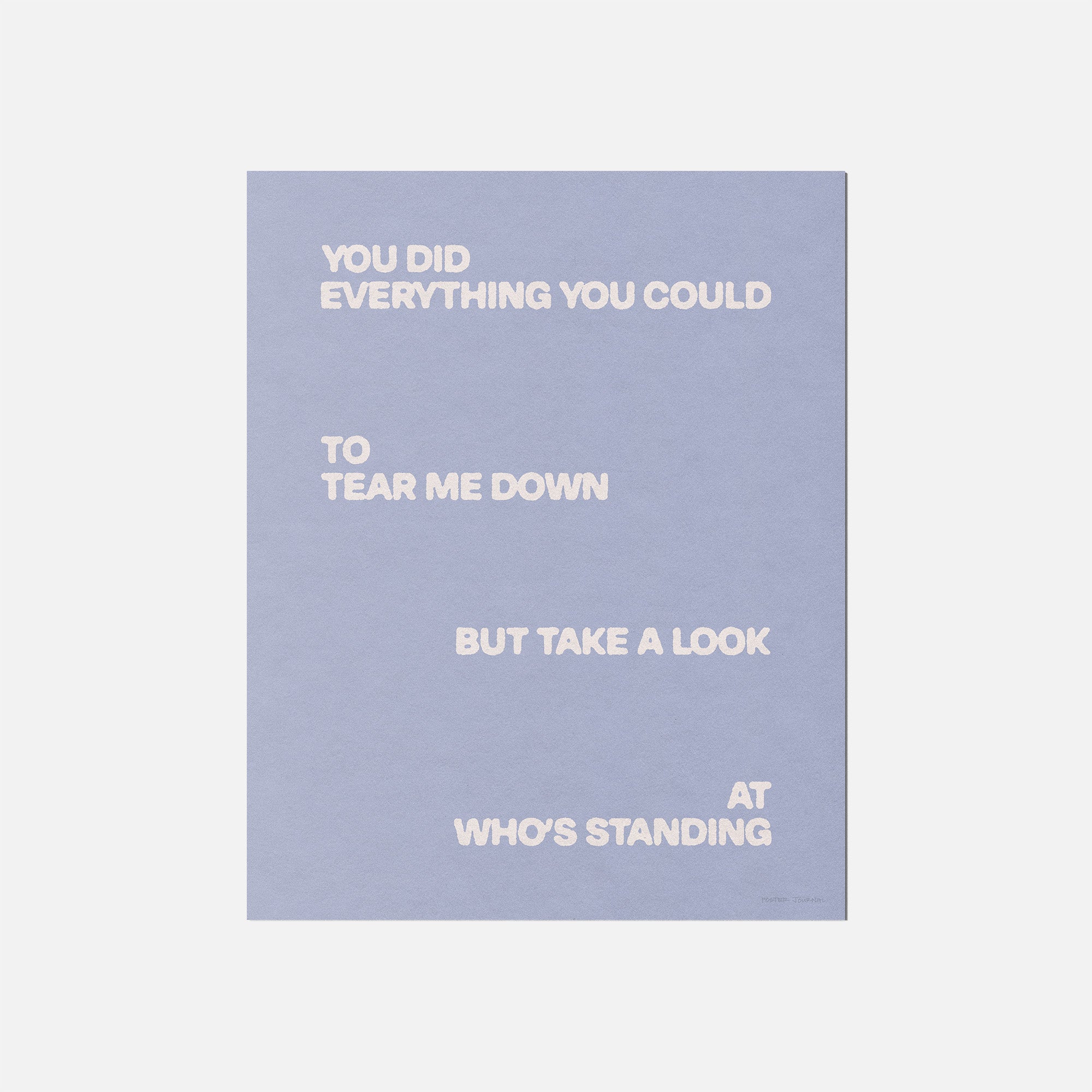 STANDING PRINT