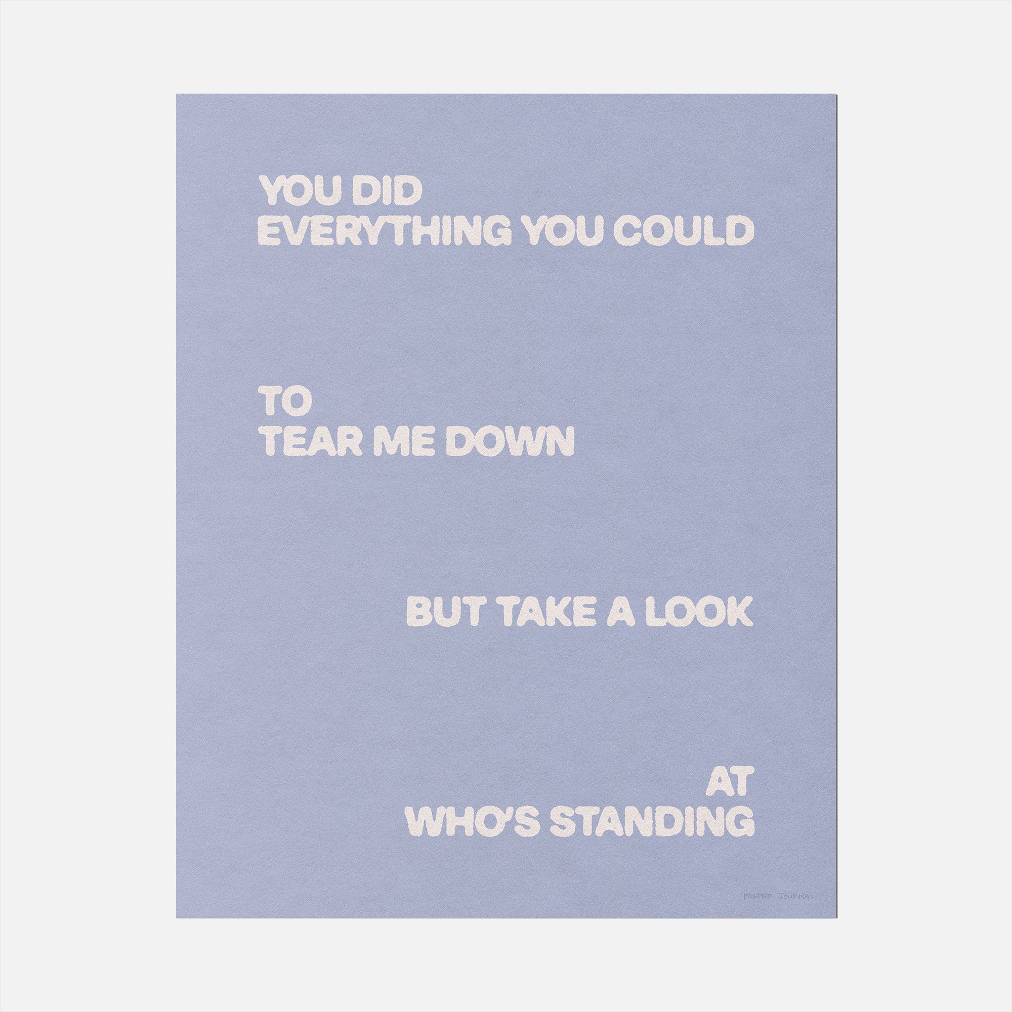 STANDING PRINT
