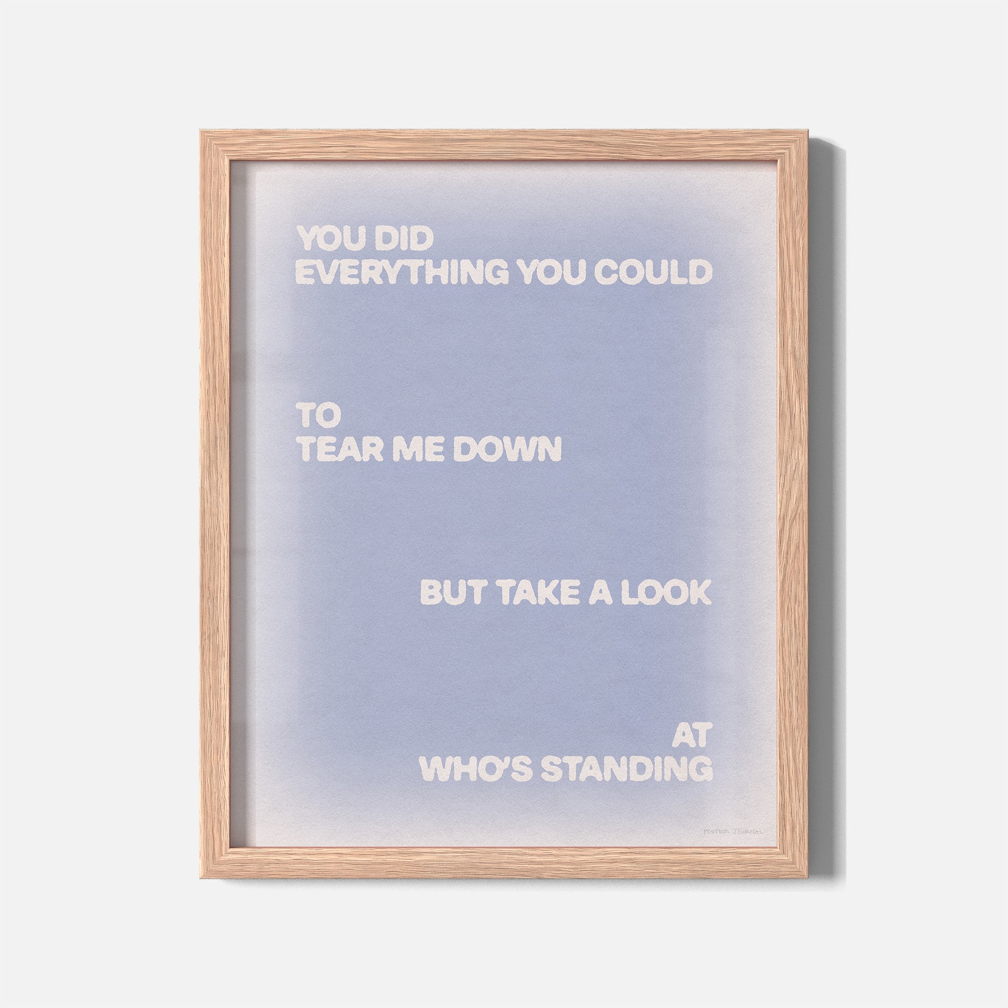 STANDING PRINT