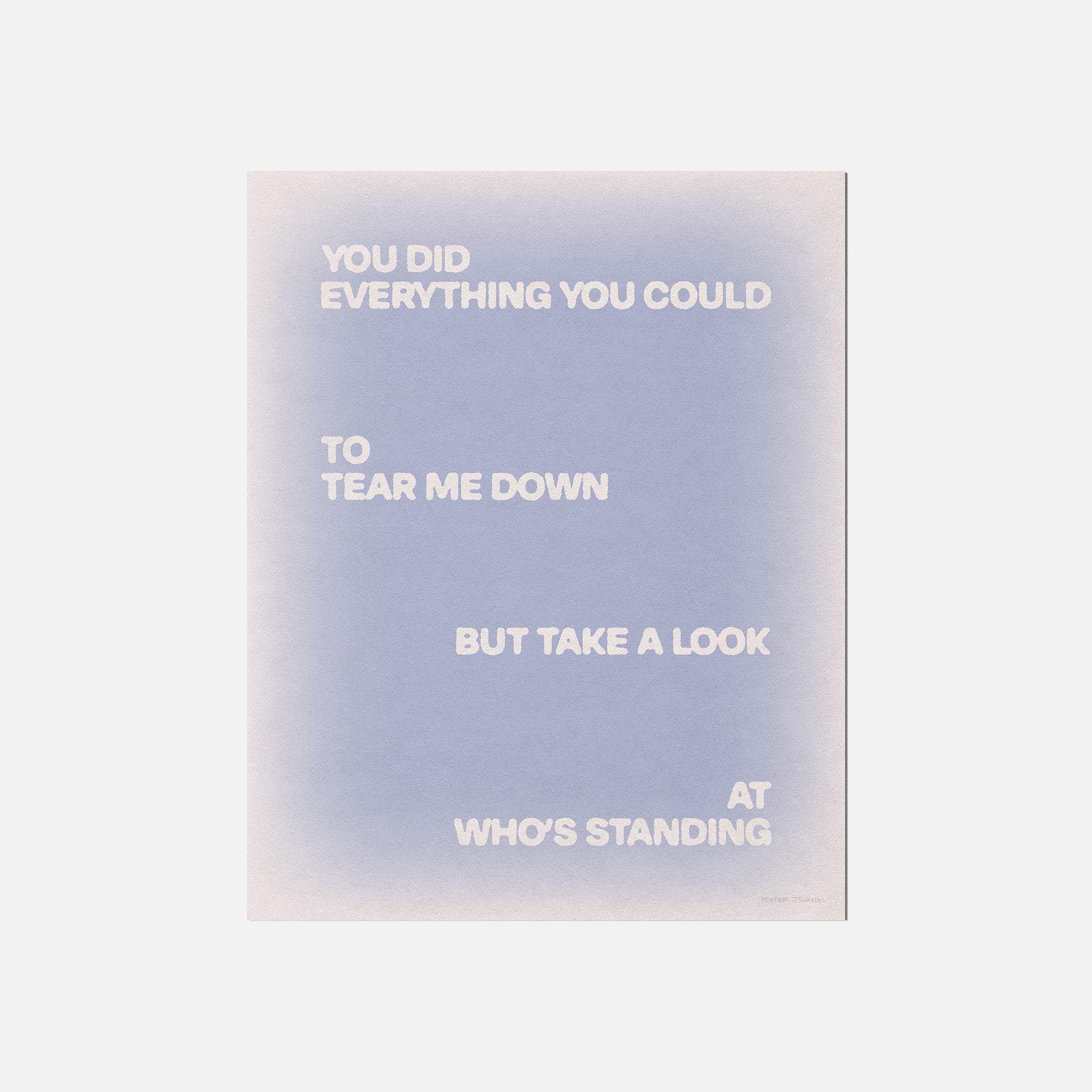 STANDING PRINT