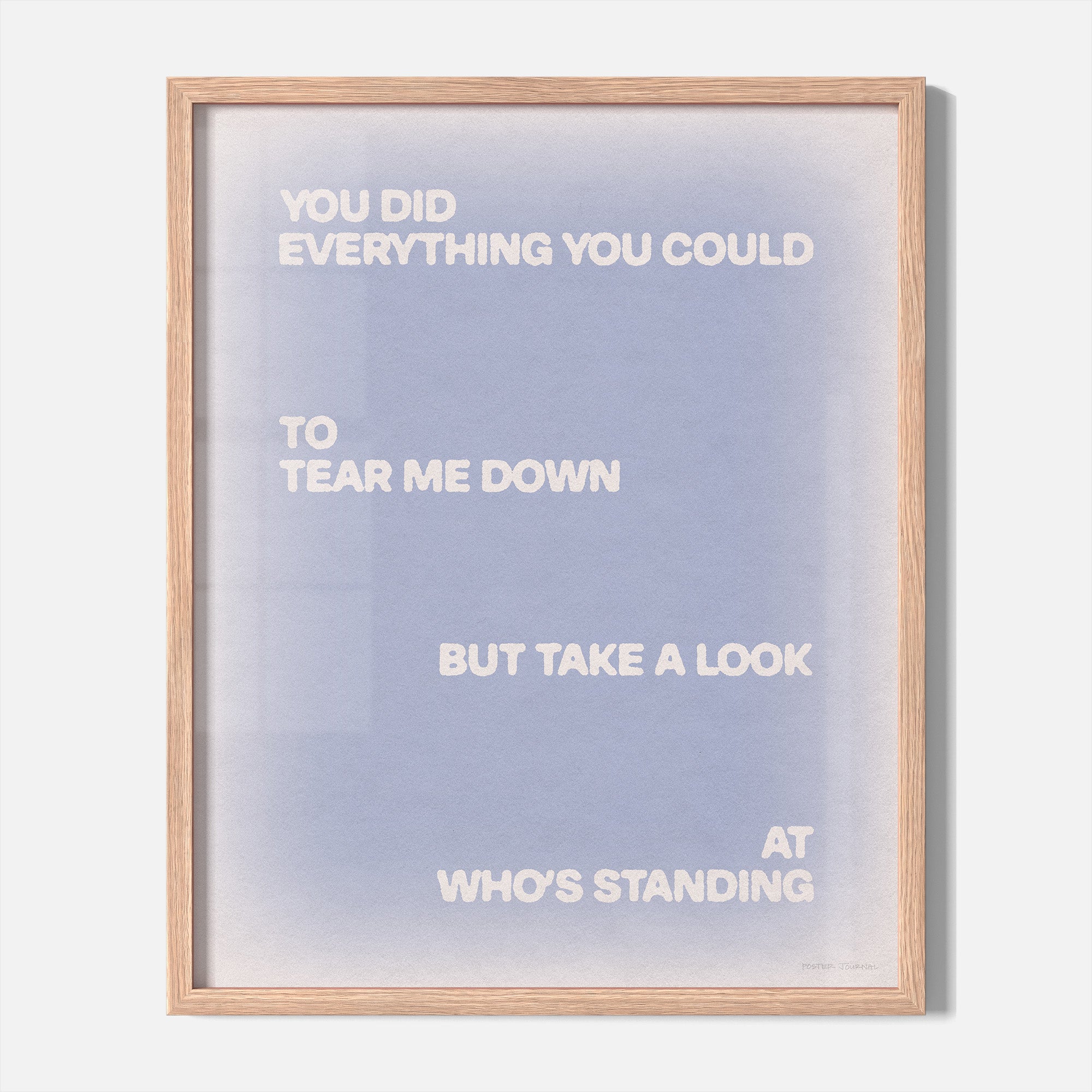 STANDING PRINT