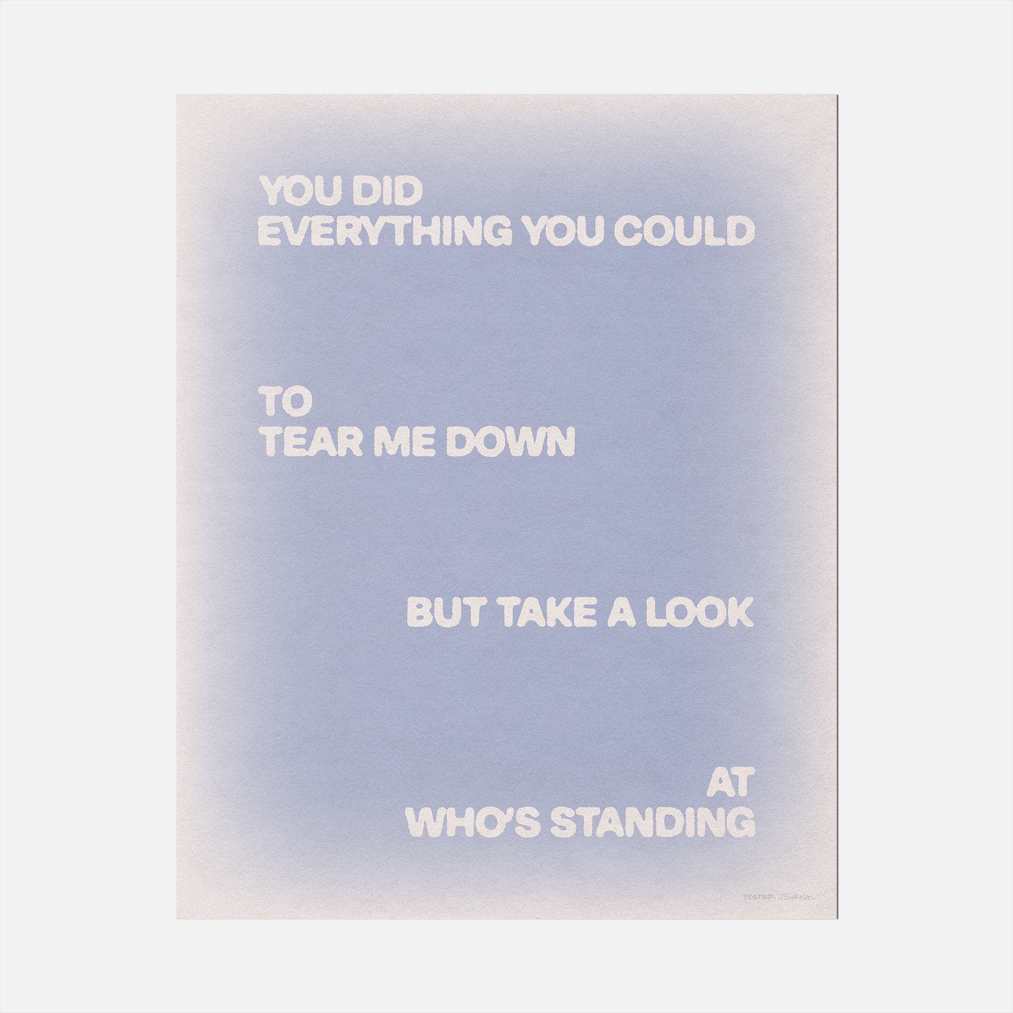 STANDING PRINT