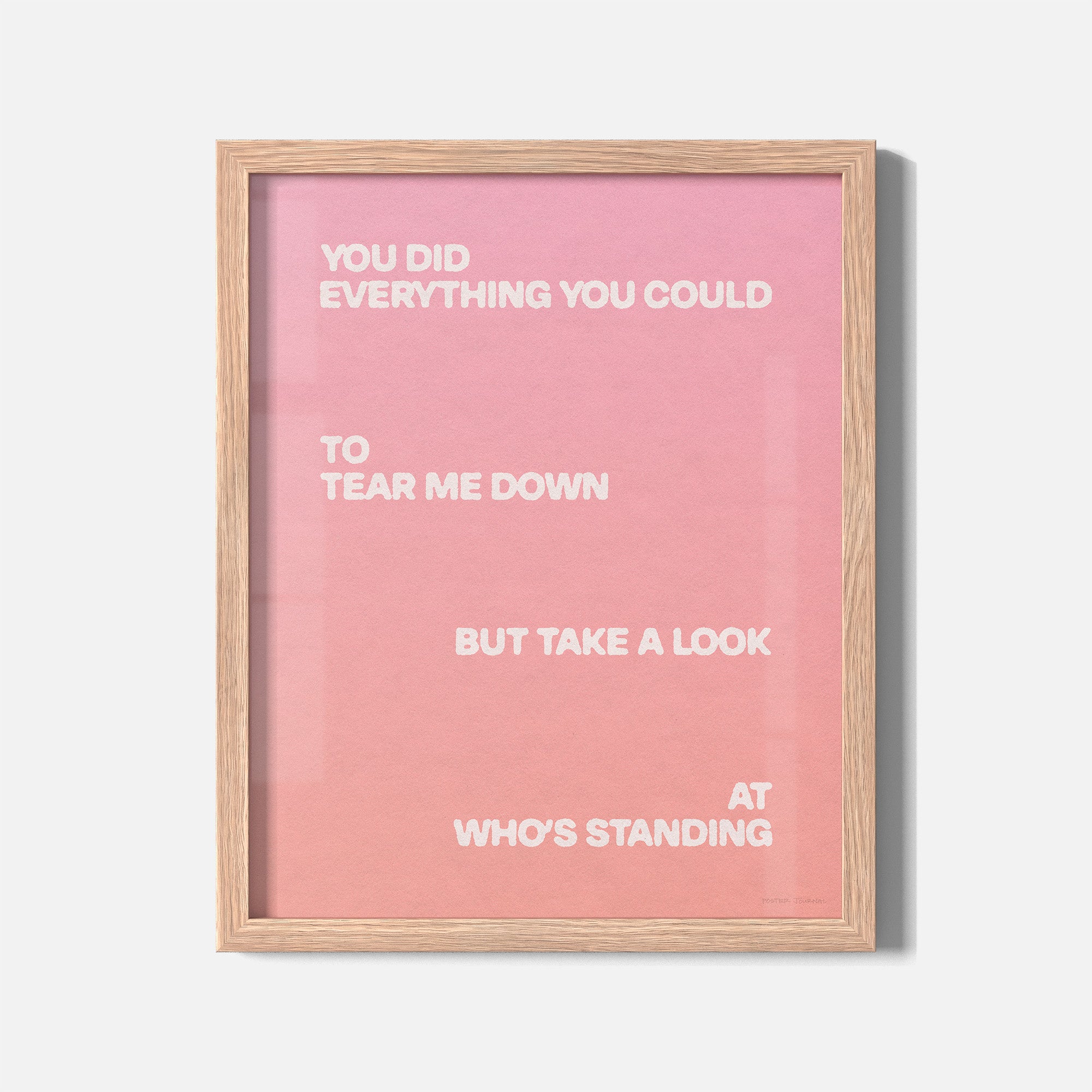 STANDING PRINT