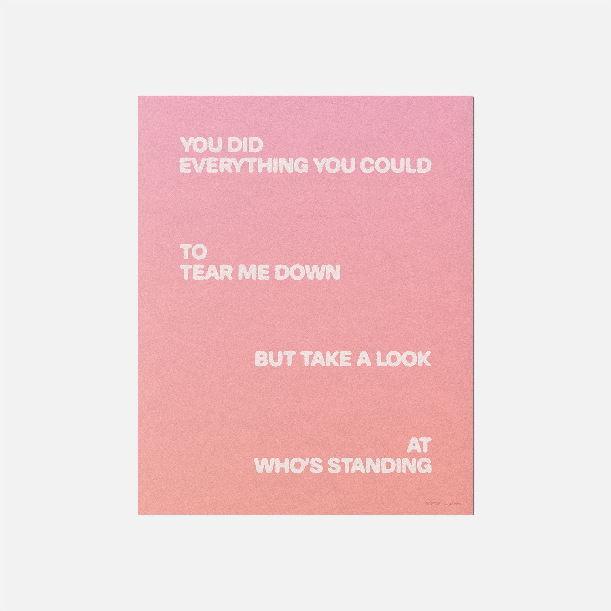 STANDING PRINT