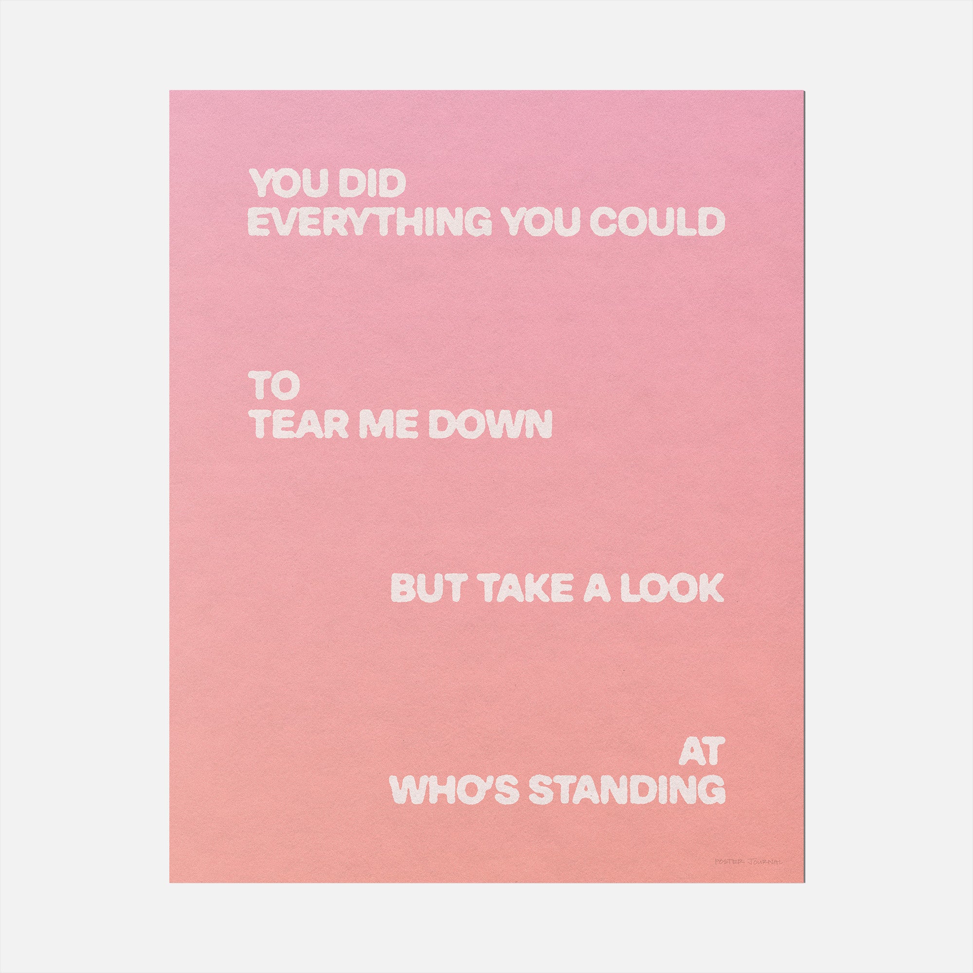 STANDING PRINT