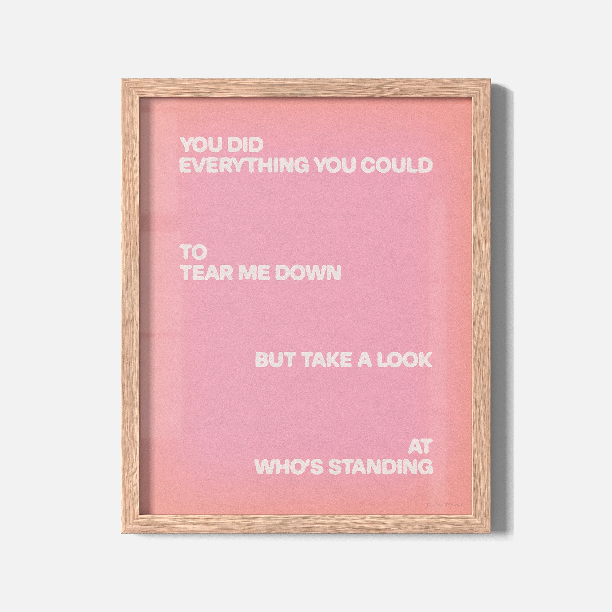 STANDING PRINT