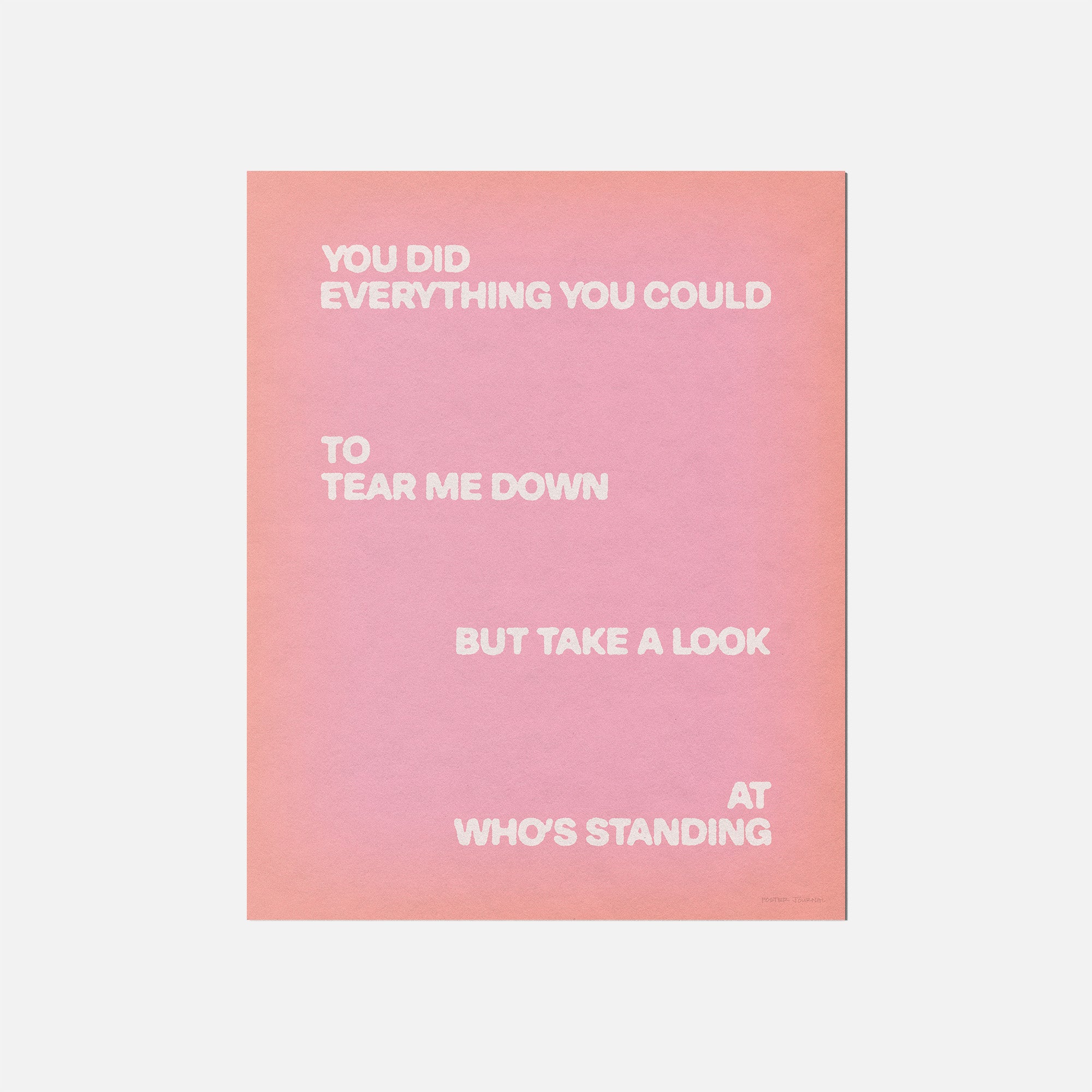 STANDING PRINT