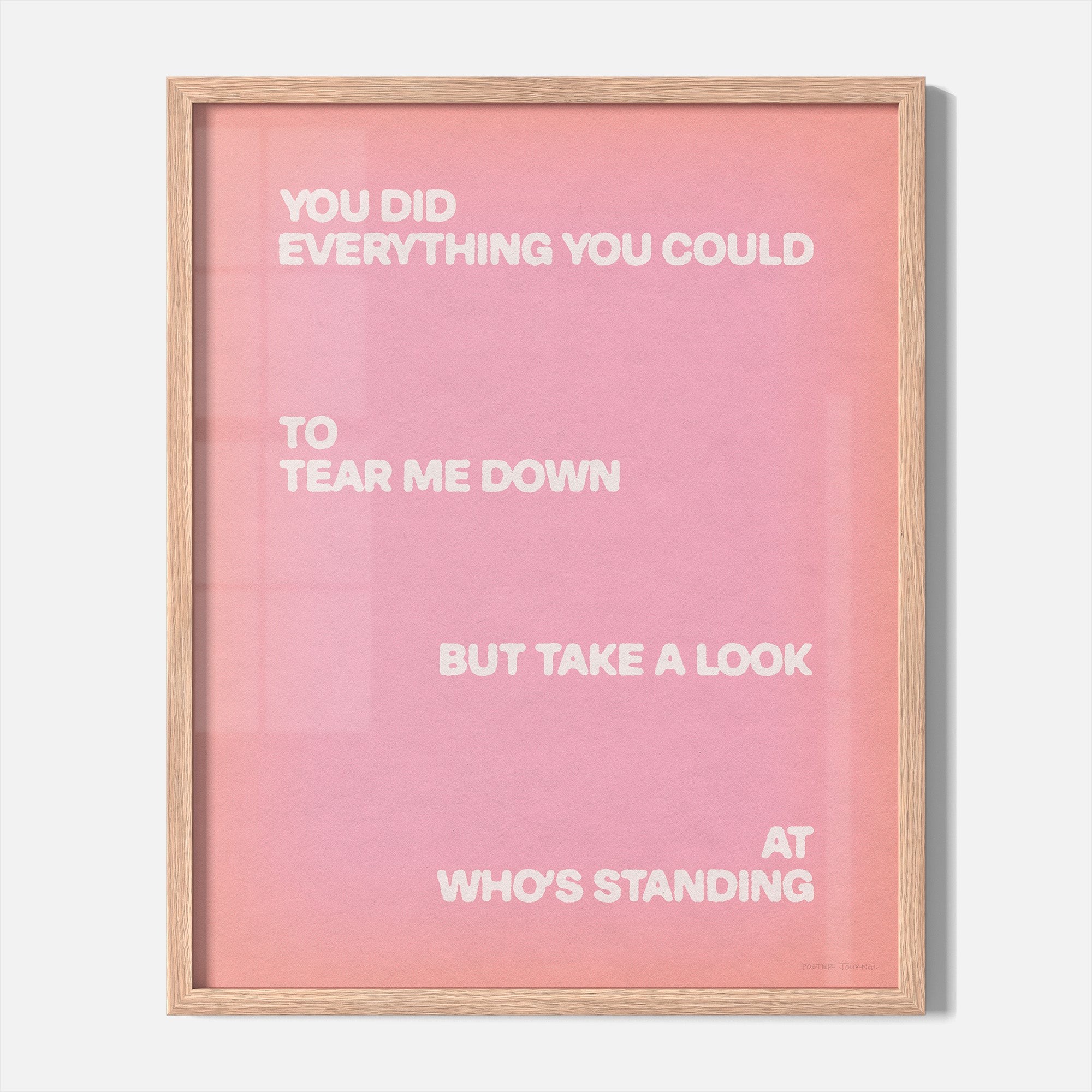 STANDING PRINT
