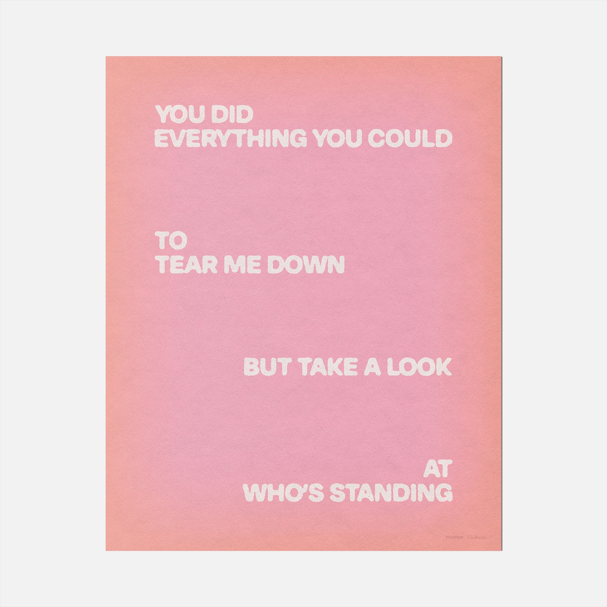 STANDING PRINT