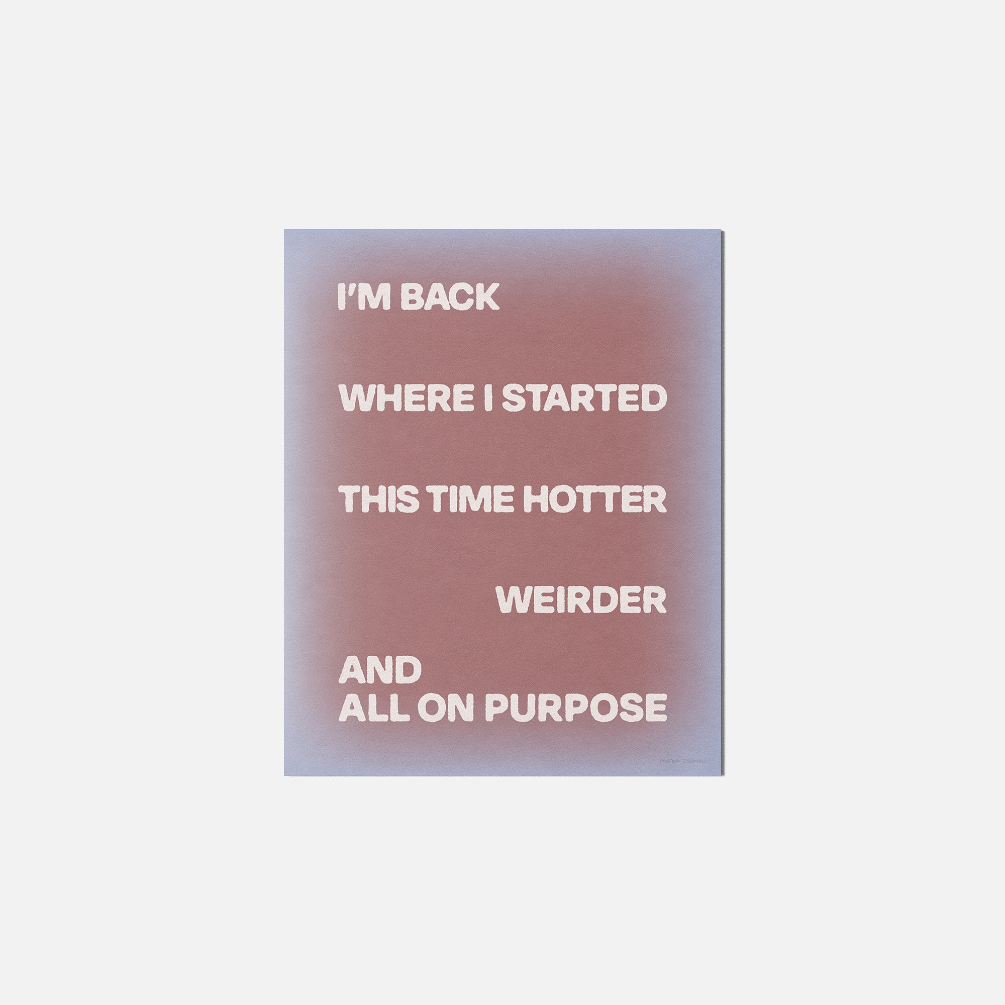 STARTED PRINT