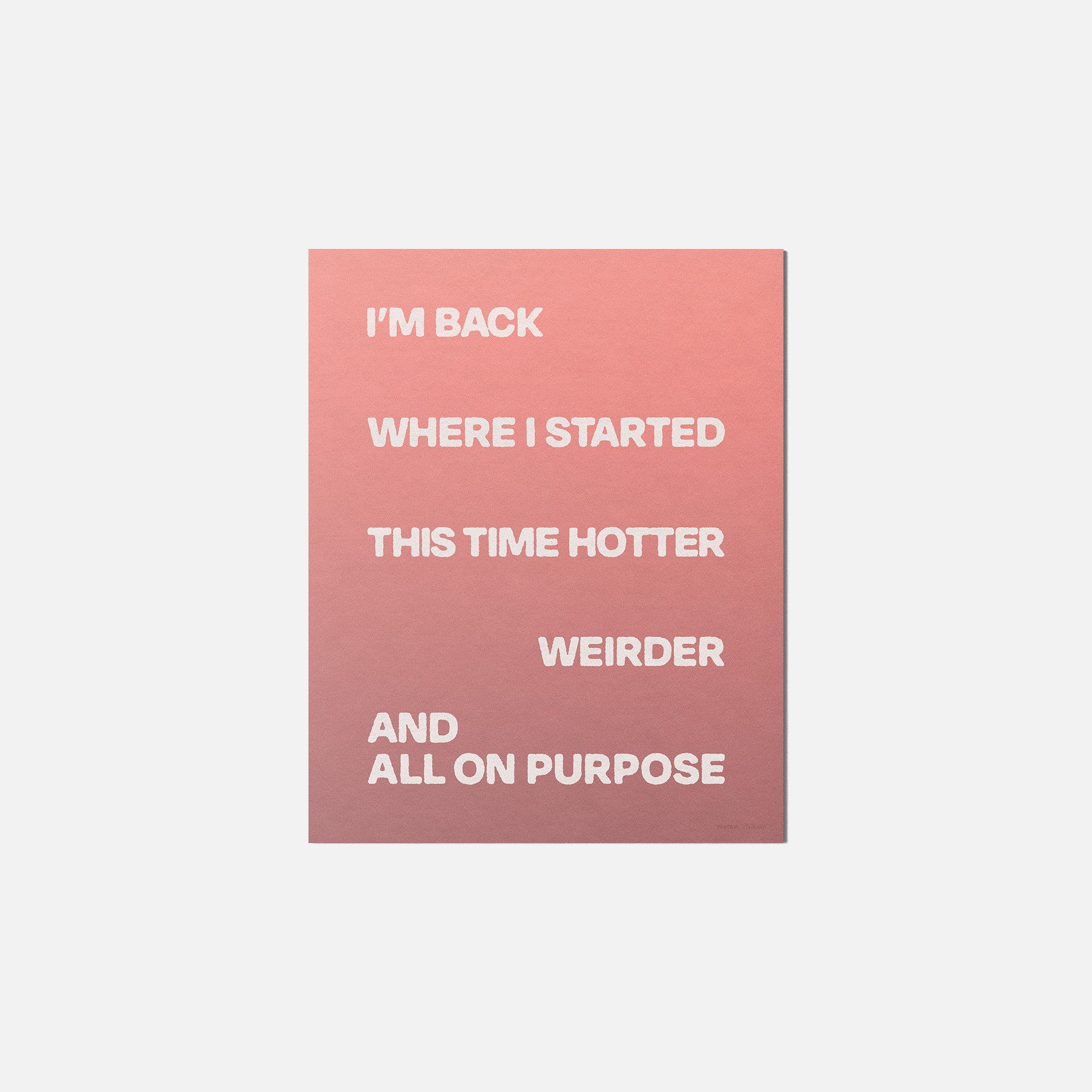 STARTED PRINT
