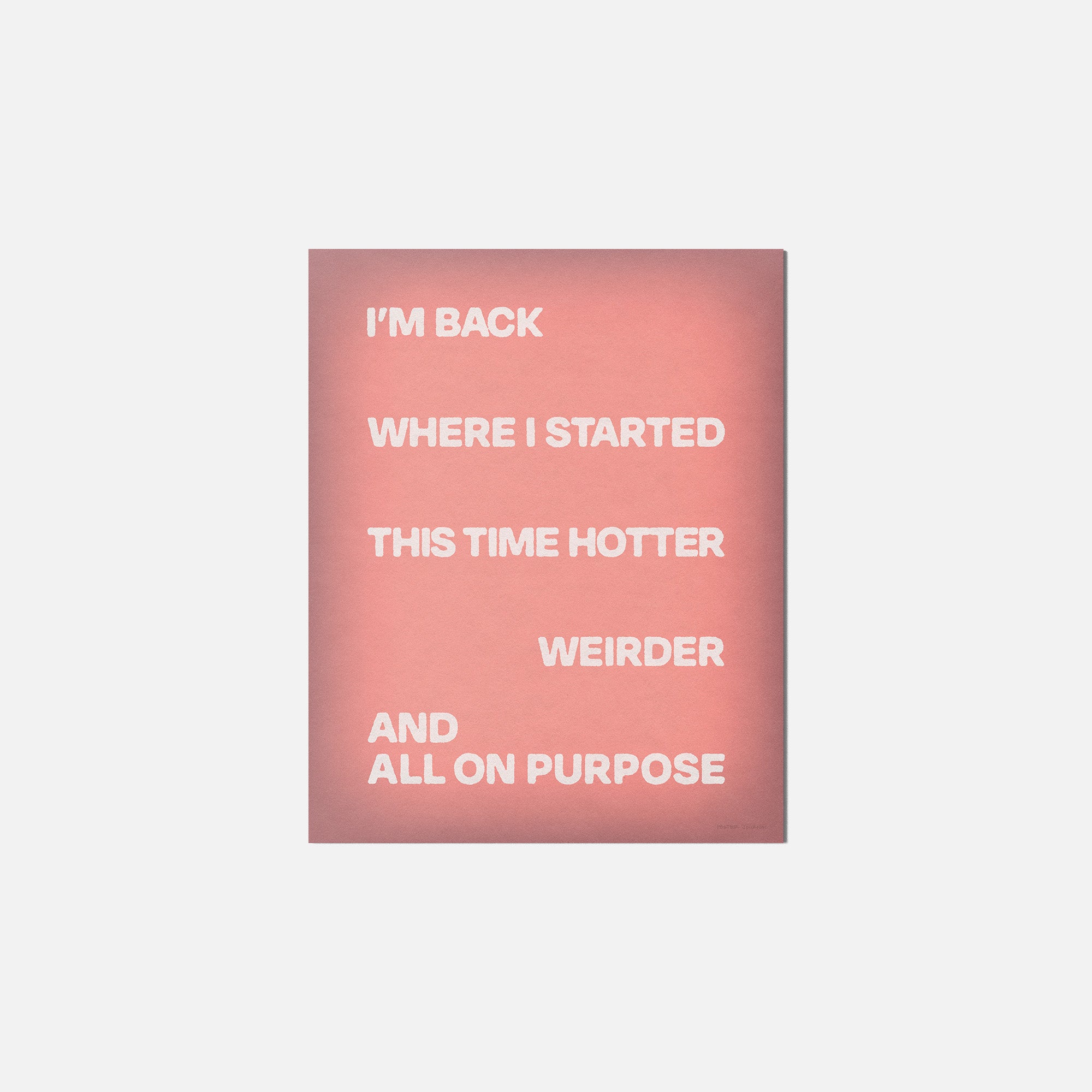 STARTED PRINT