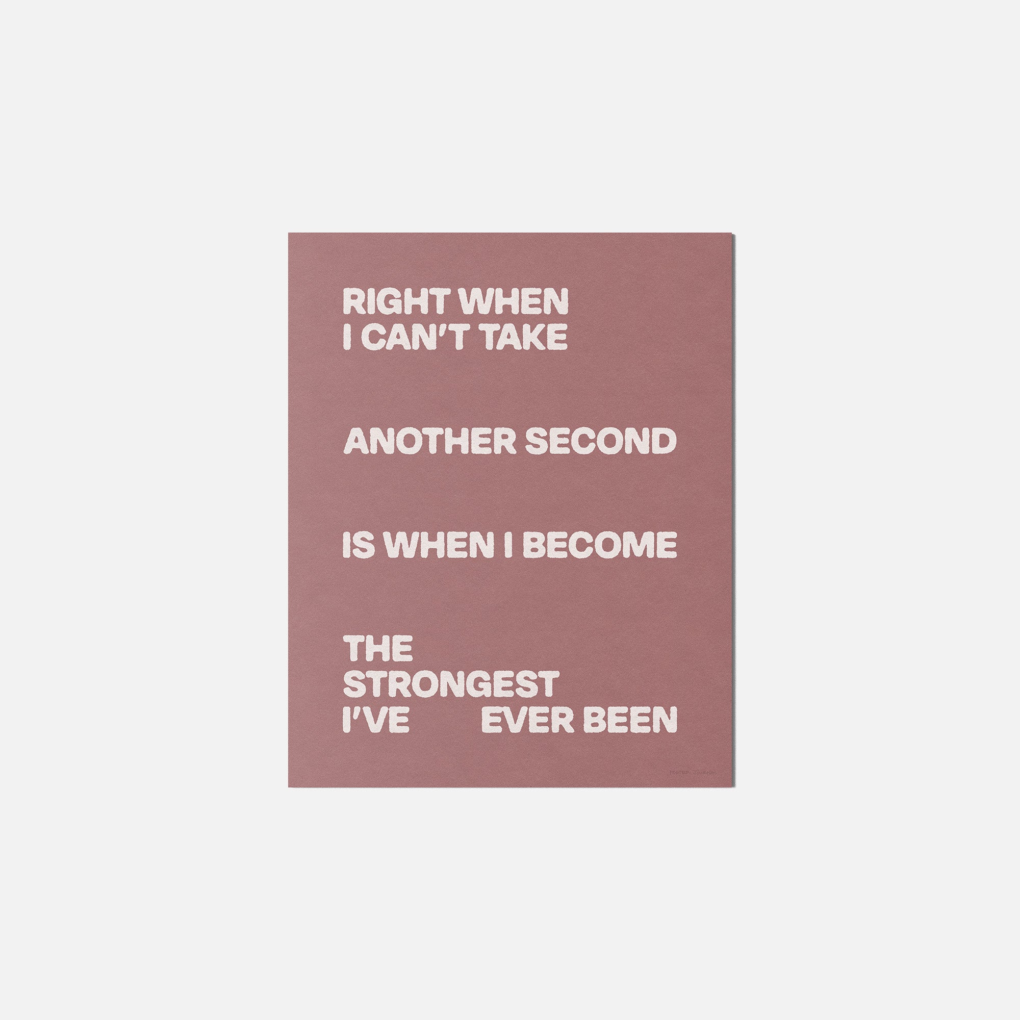 STRONGEST PRINT
