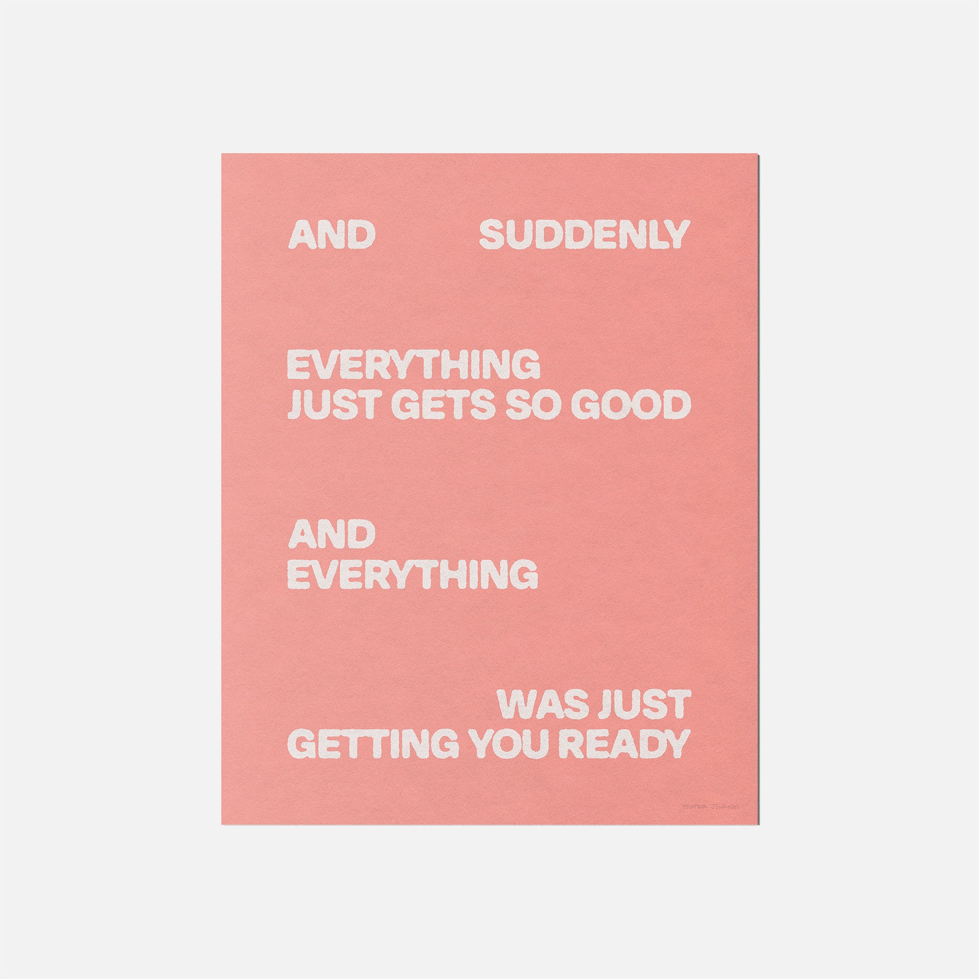 SUDDENLY PRINT