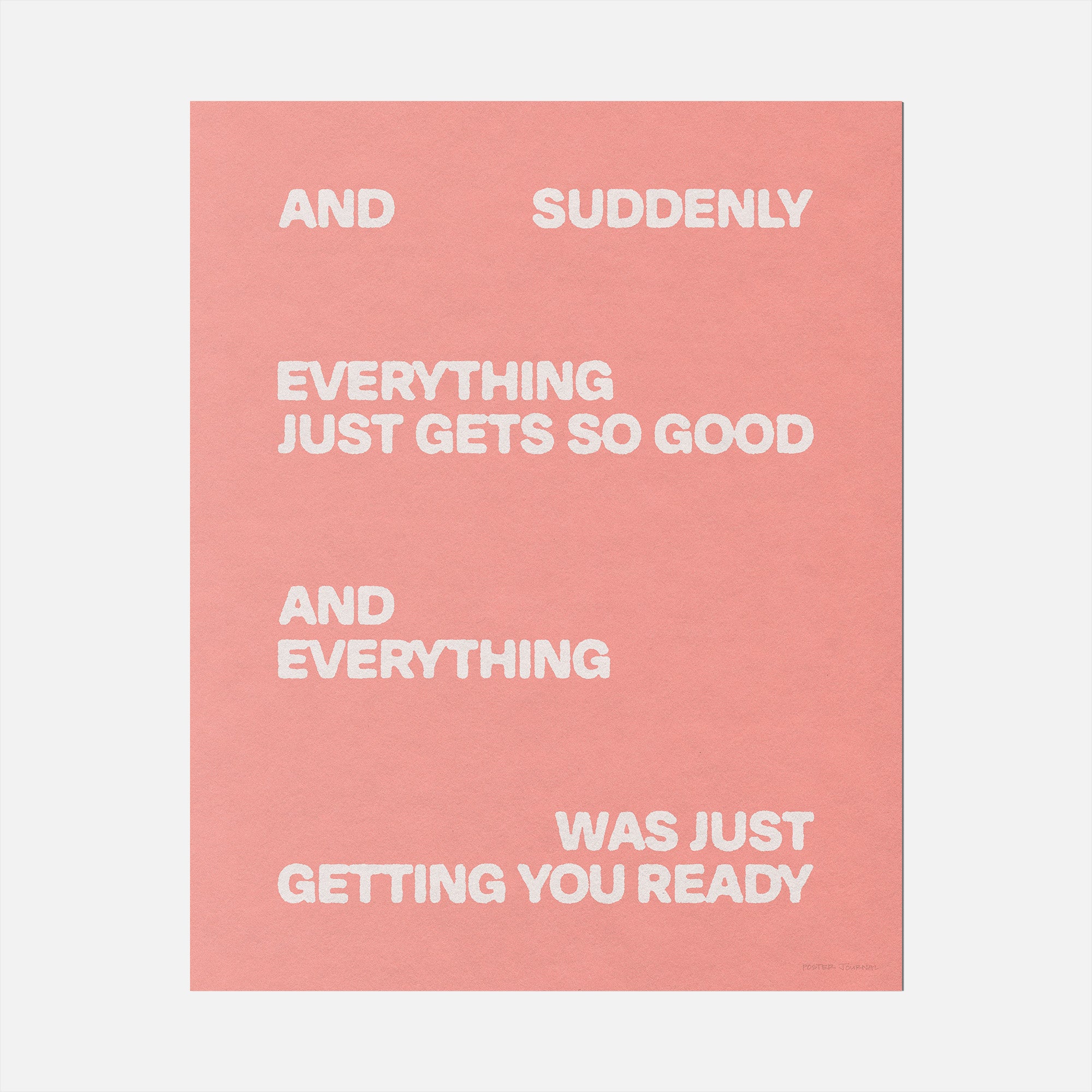 SUDDENLY PRINT