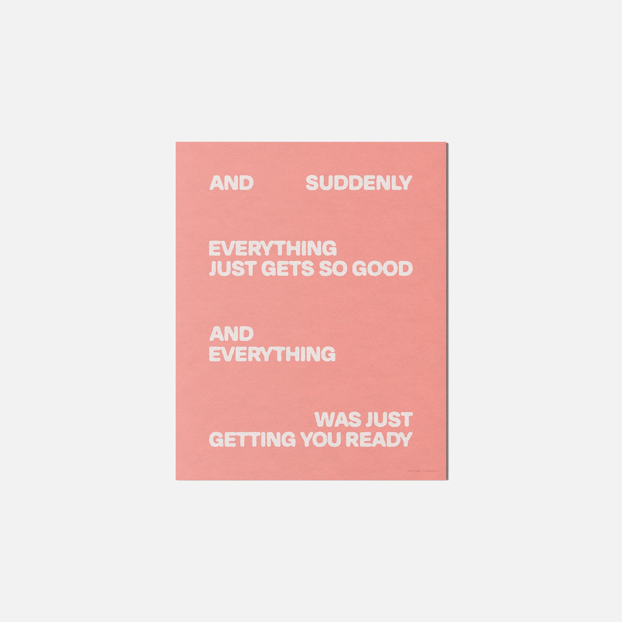SUDDENLY PRINT