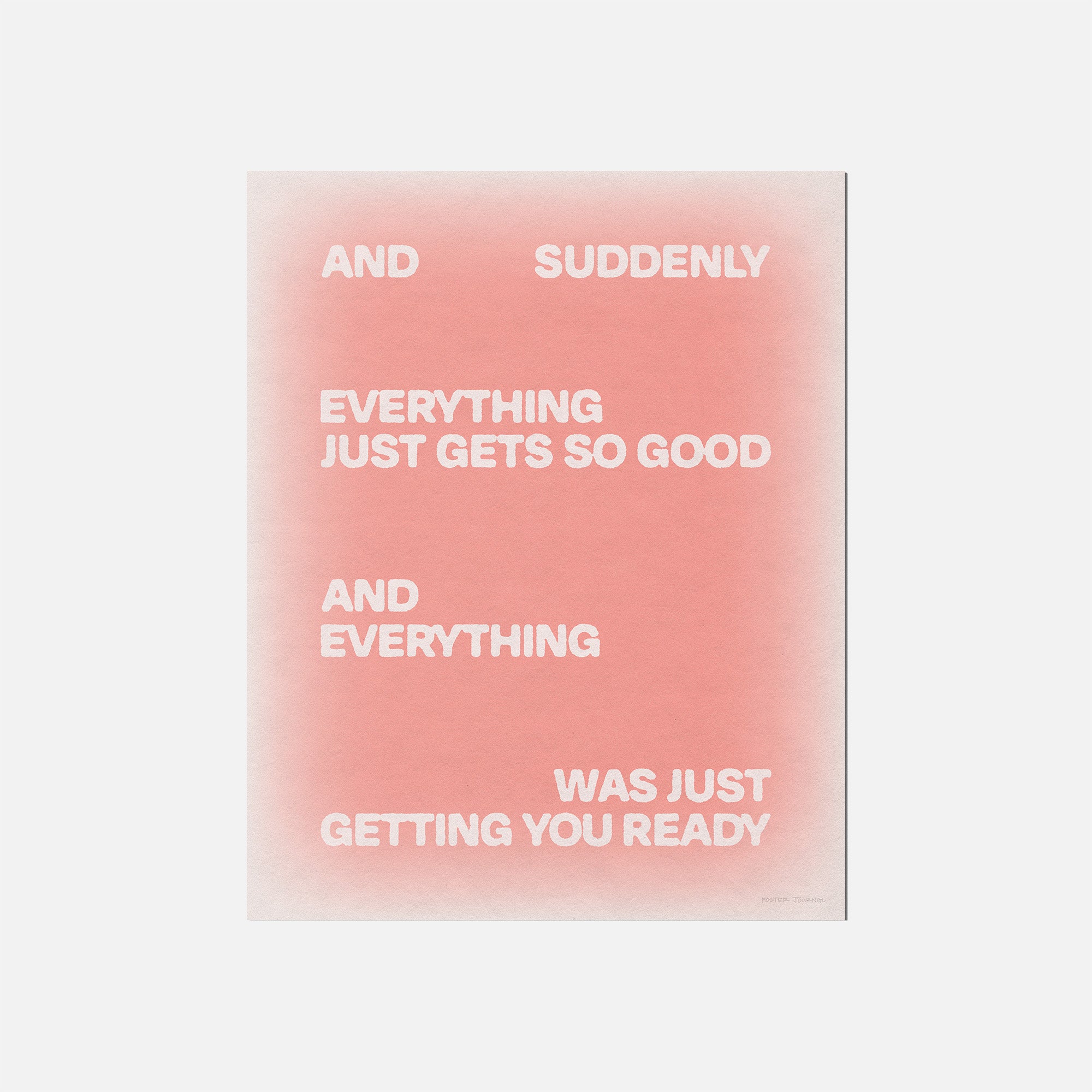 SUDDENLY PRINT