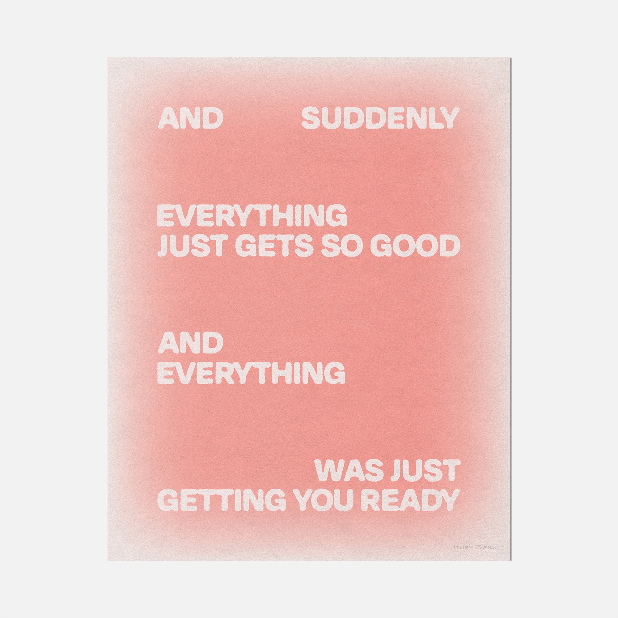 SUDDENLY PRINT