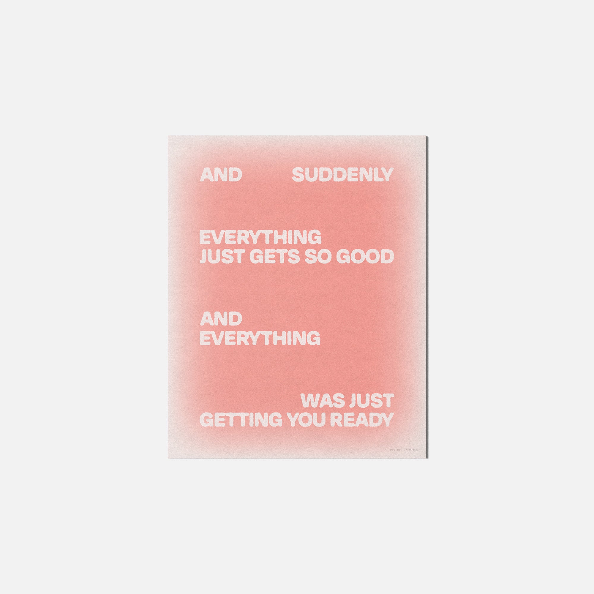 SUDDENLY PRINT