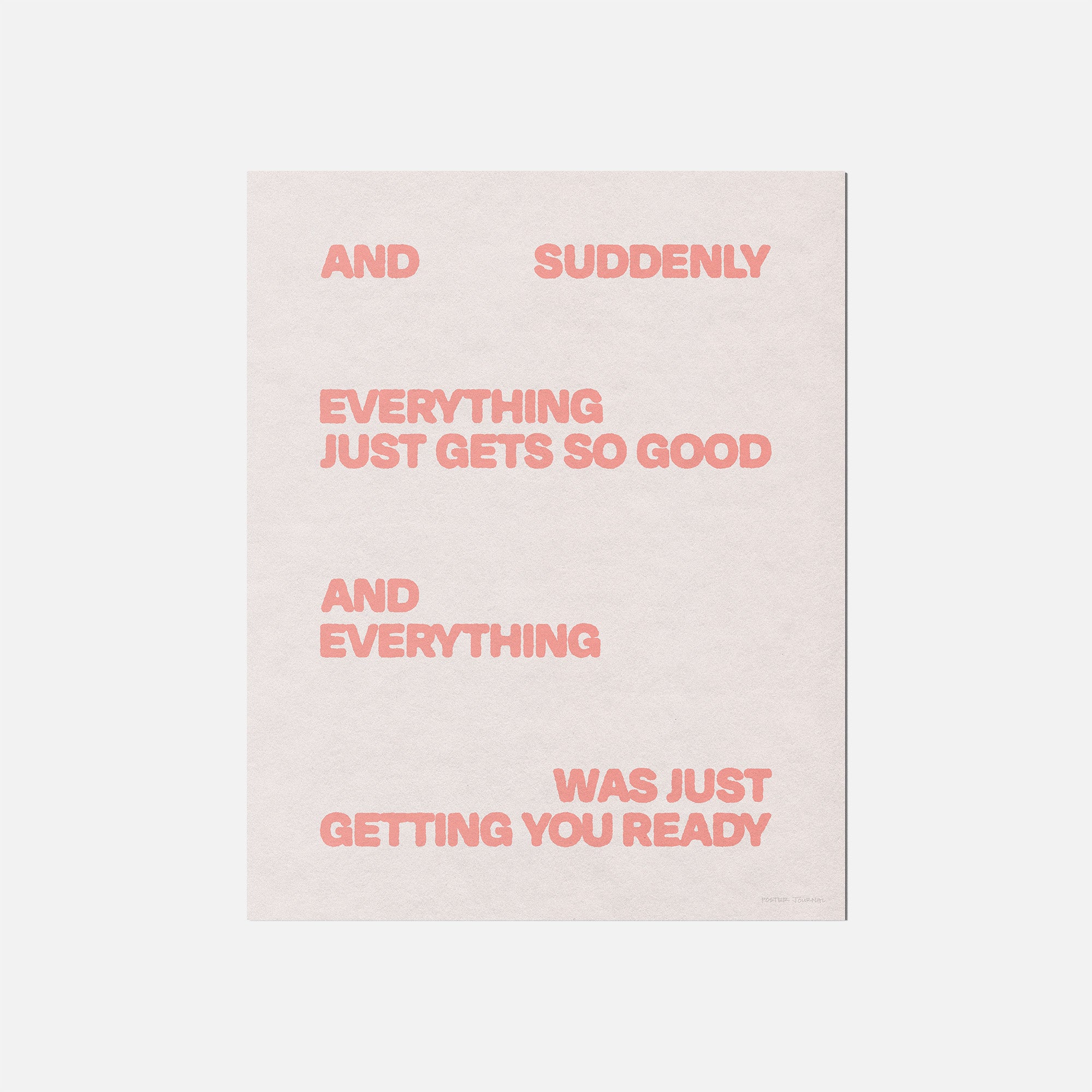SUDDENLY PRINT
