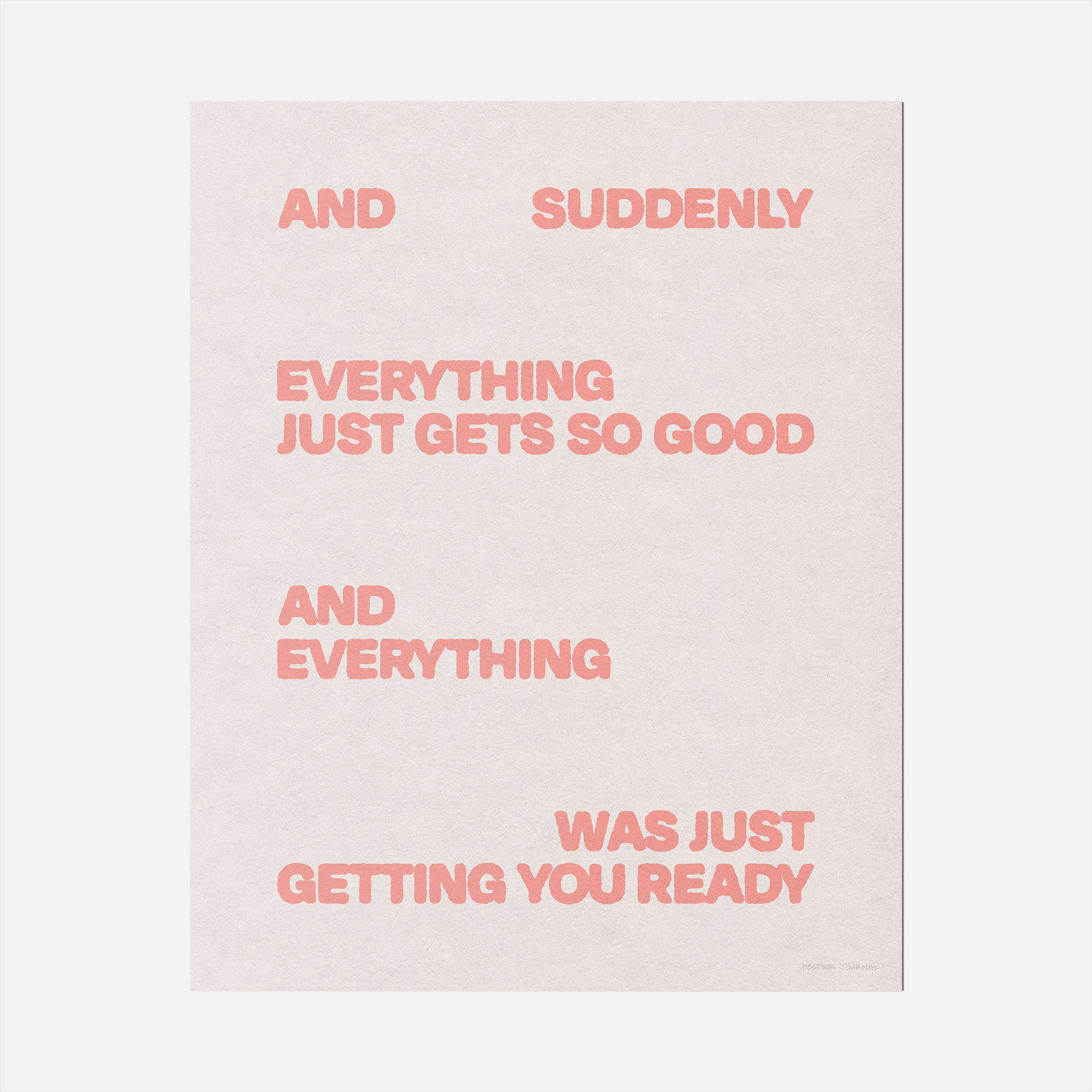SUDDENLY PRINT