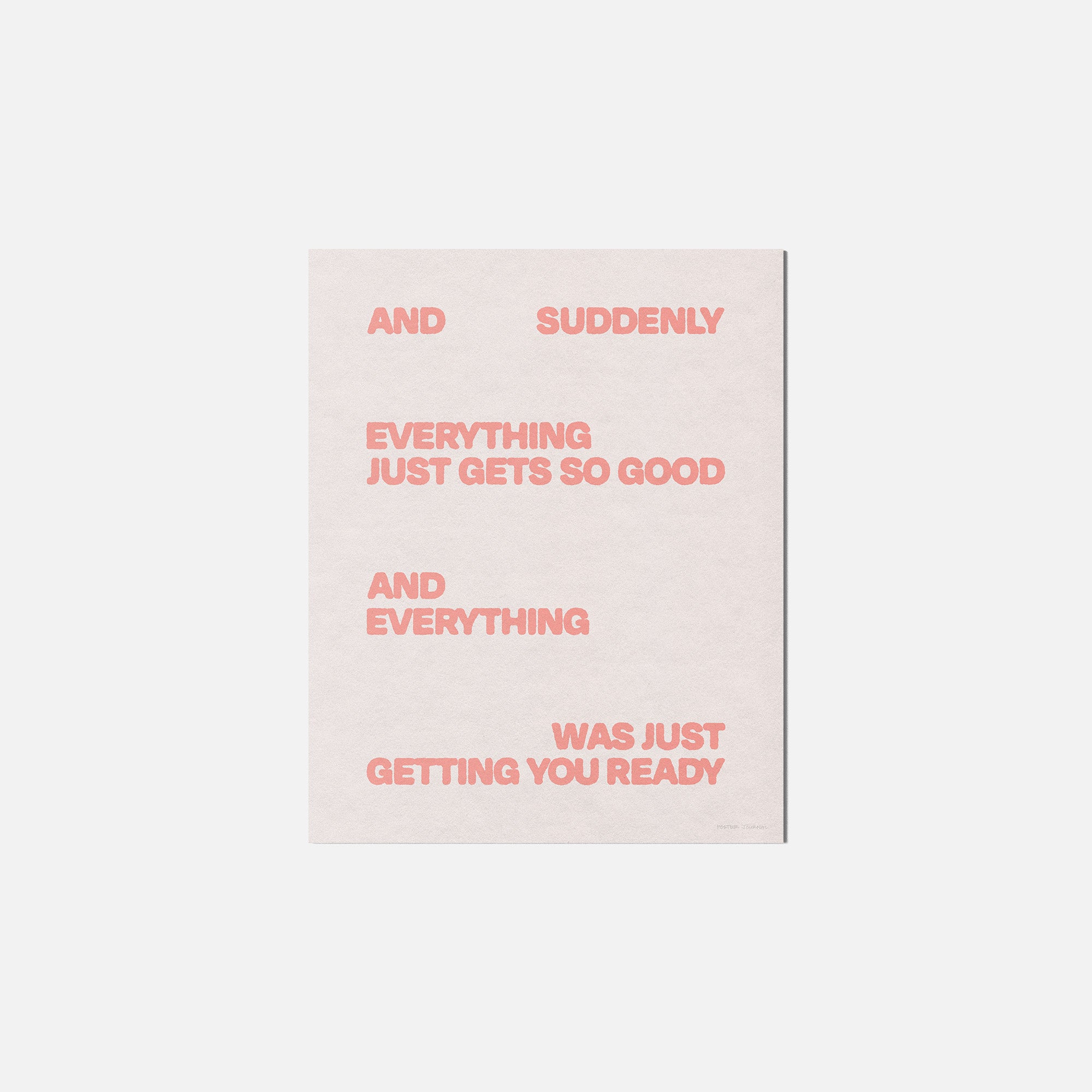 SUDDENLY PRINT