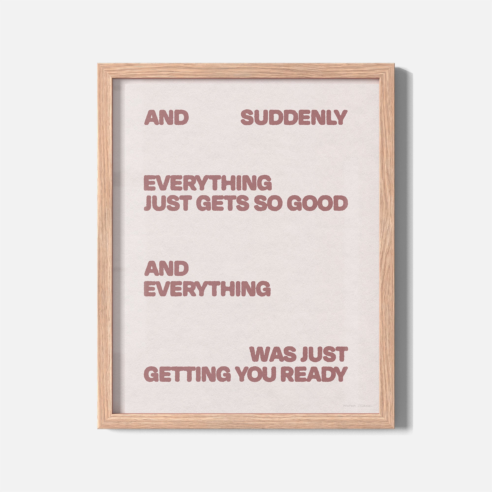 SUDDENLY PRINT