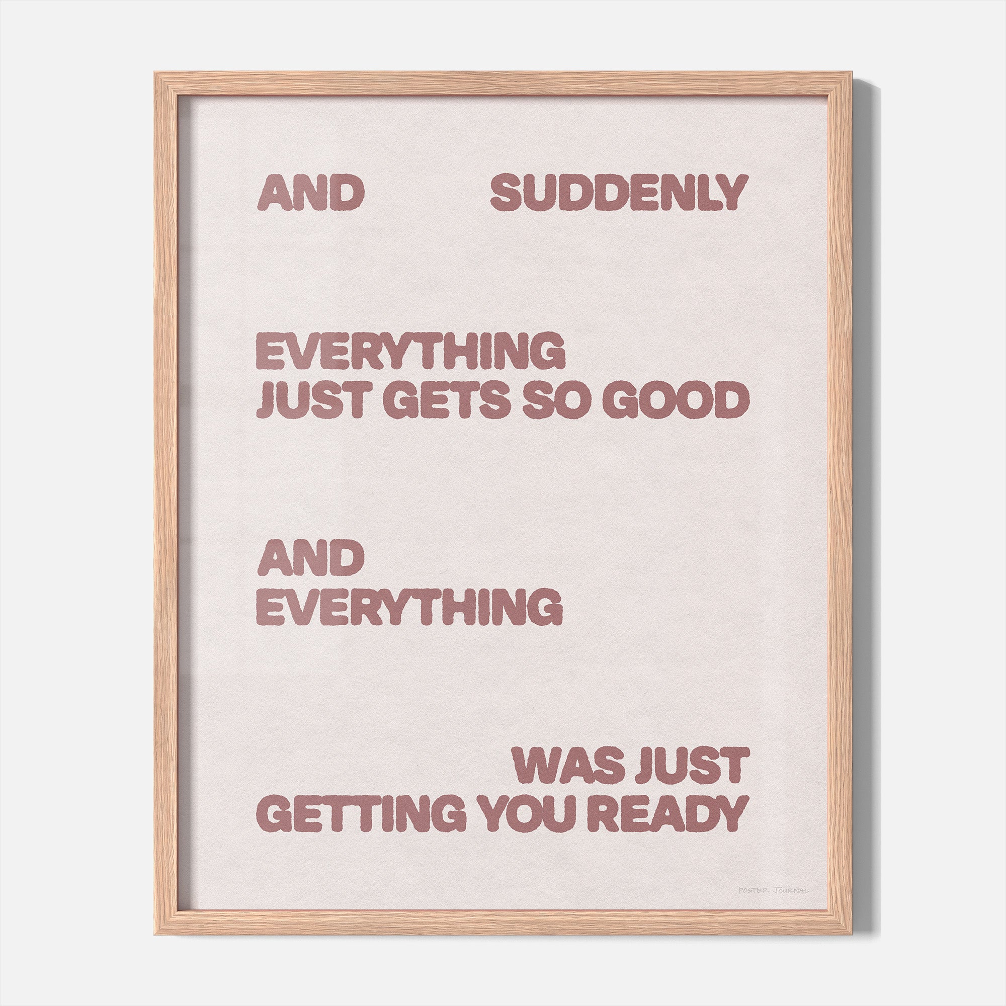 SUDDENLY PRINT