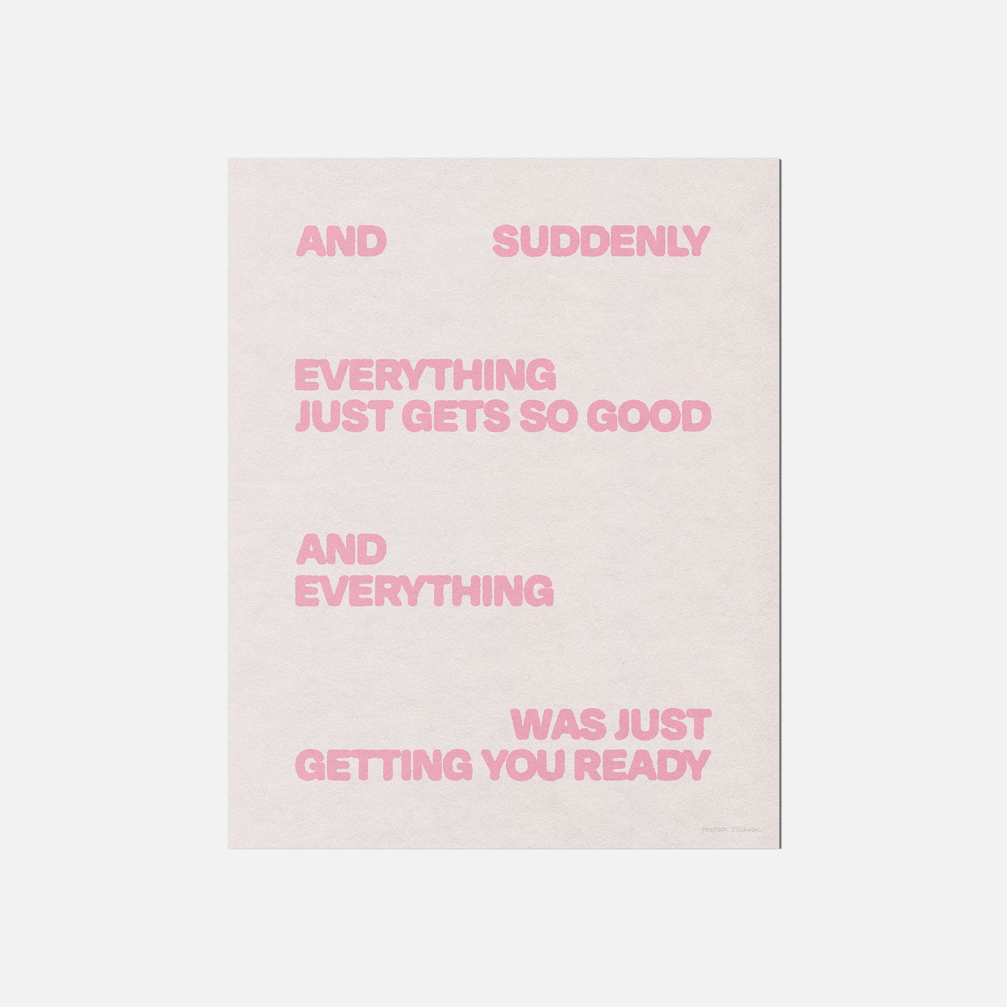SUDDENLY PRINT
