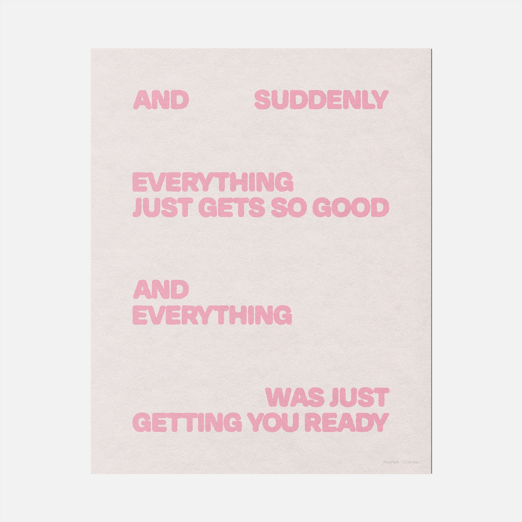 SUDDENLY PRINT